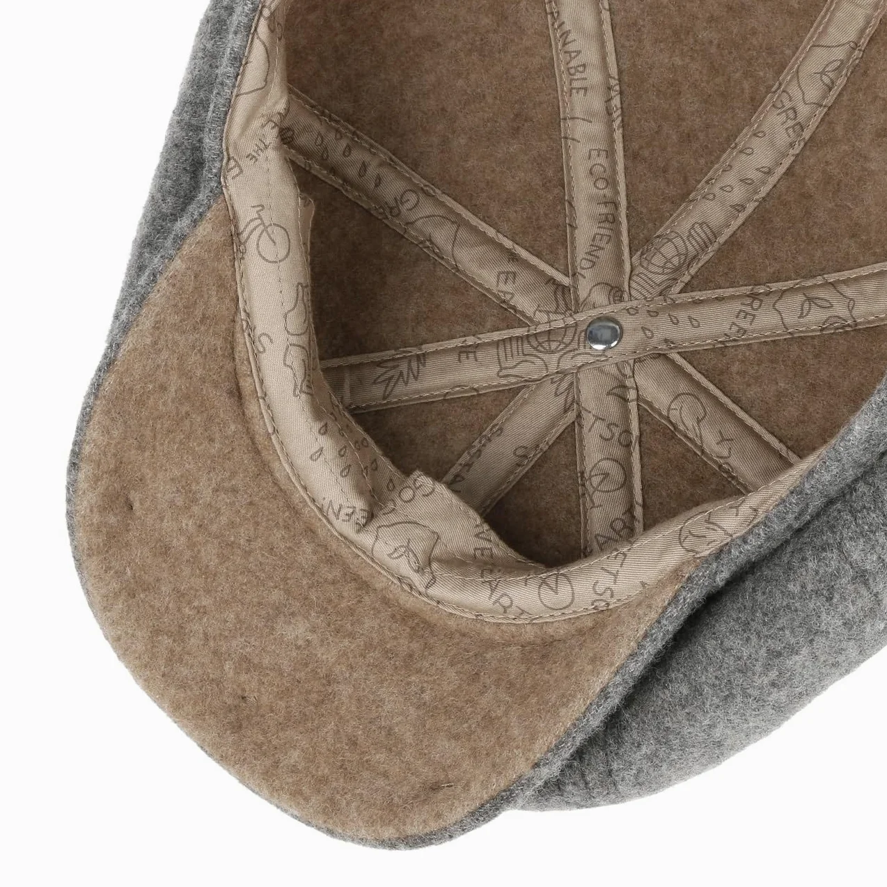 Stetson Hatteras Doubleface Gorra Newsboy Sostenible Hecho en UE Hombre Otono Invierno