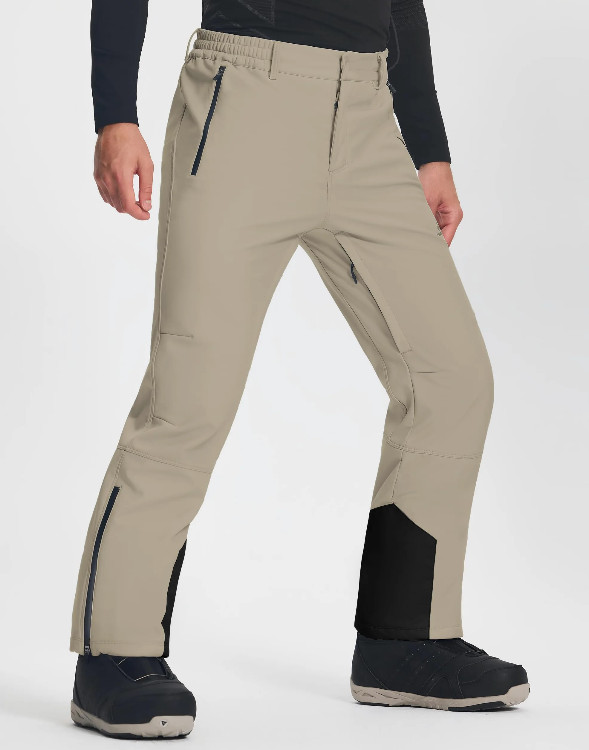 Pioneer Camp Pantalones de esquí para hombre, impermeables, 15000 + mm, H2O, pantalones de snowboard, resistentes al viento, con forro cálido, pantalones de softshell térmicos, pantalones de esquí