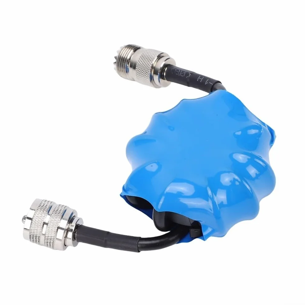 Balun de corriente 1:1 Estrangulador de modo común para antenas 1.8-30MHz 45mm ferrita 100W PEP conector RF