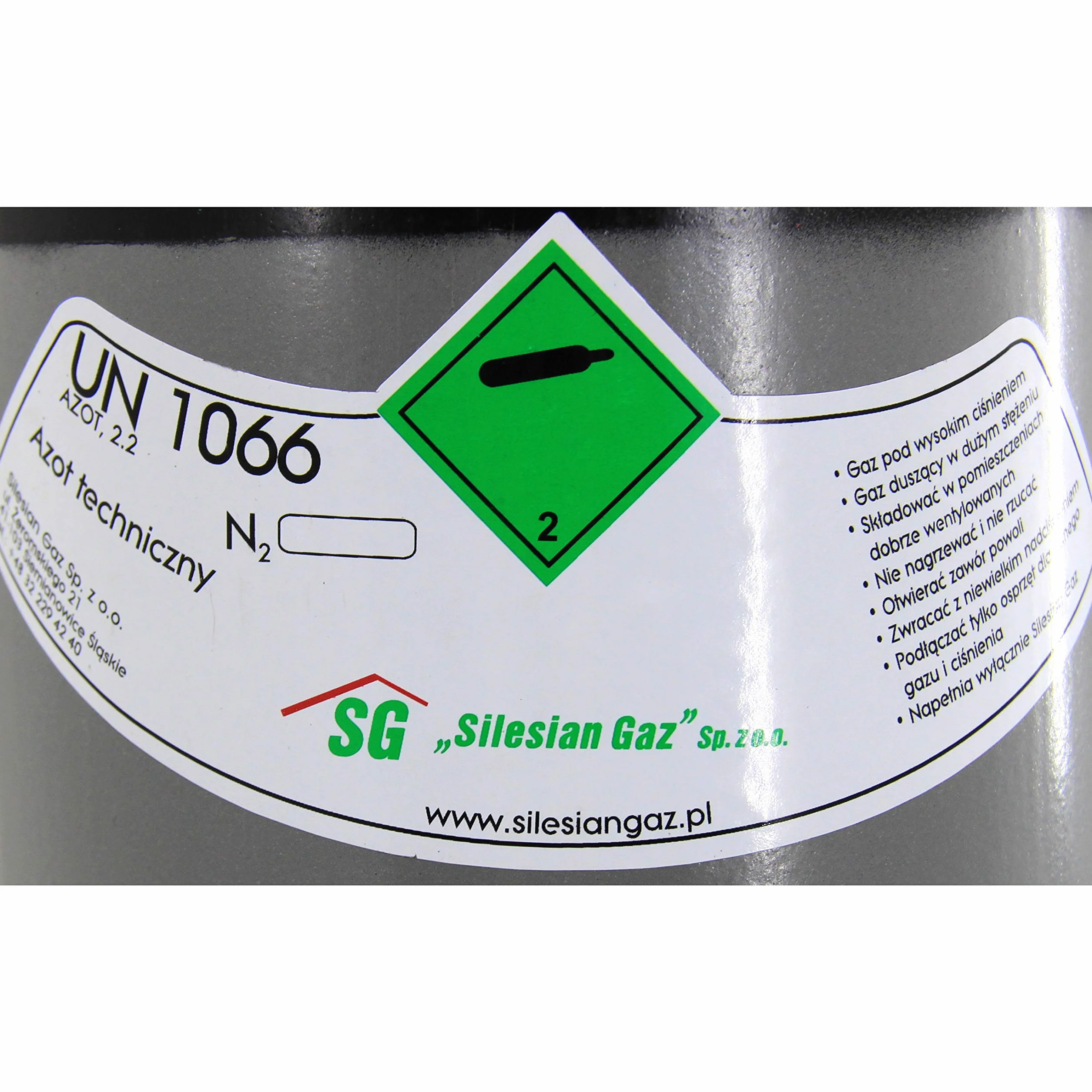 STICKSTOFF Botella de gas 8 l 1,6 m³ 200 bar Nitrógeno