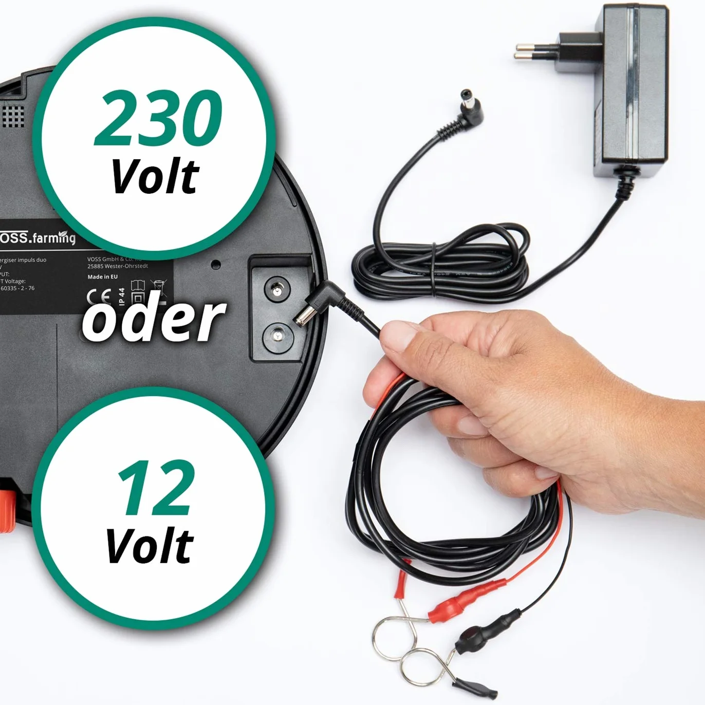 VOSS.farming Pastor eléctrico Impuls DuoDV40 12 V/230 V