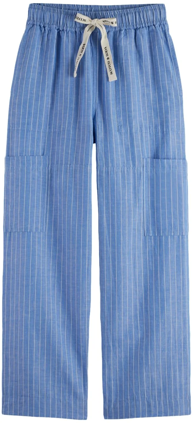 Scotch & Soda Noa High-Rise Wide-Leg Pull On Cargo Pant - Pantalones Casuales Mujer