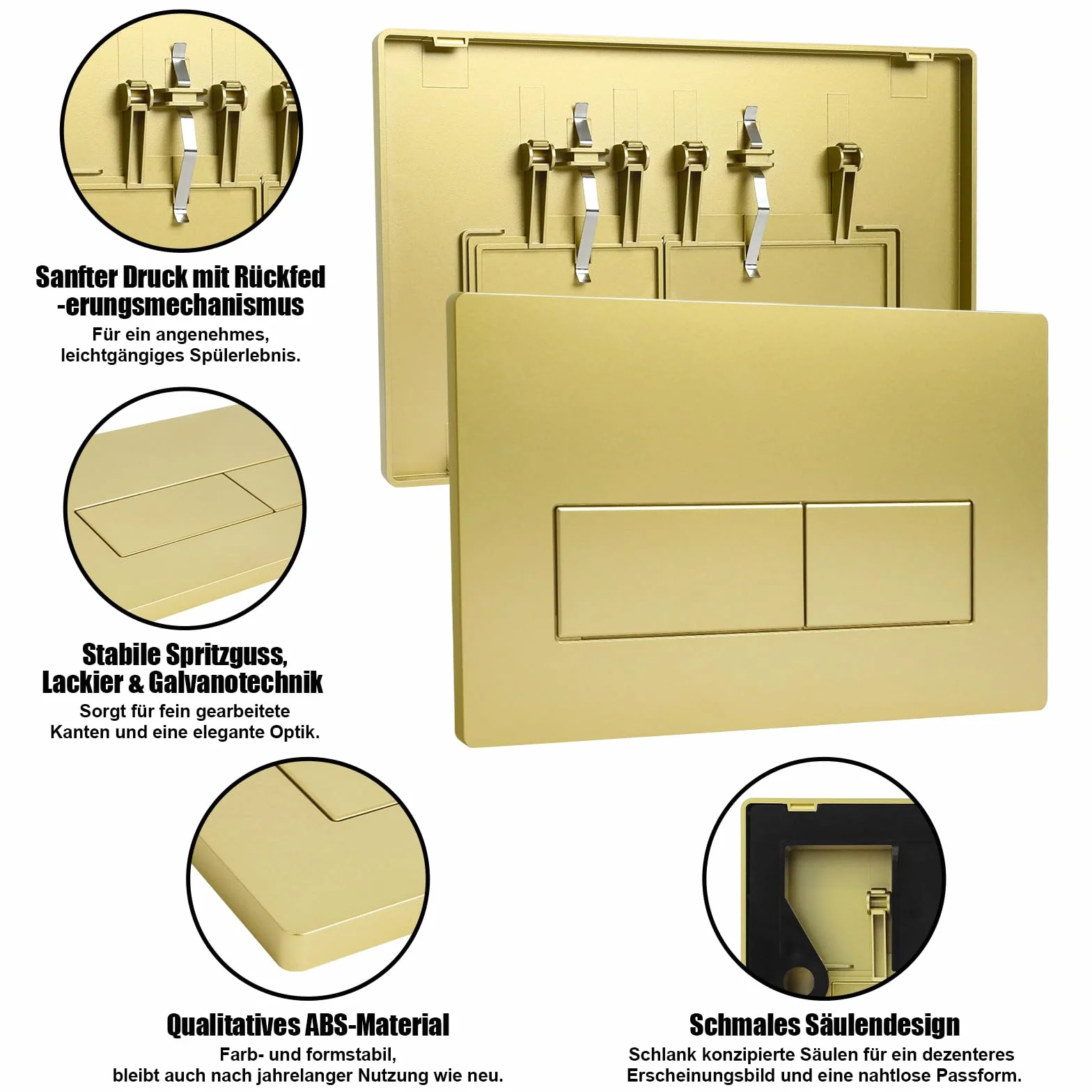 Placa de descarga WC GEBERIT SIGMA01 115.770.11.5 243×163mm oro