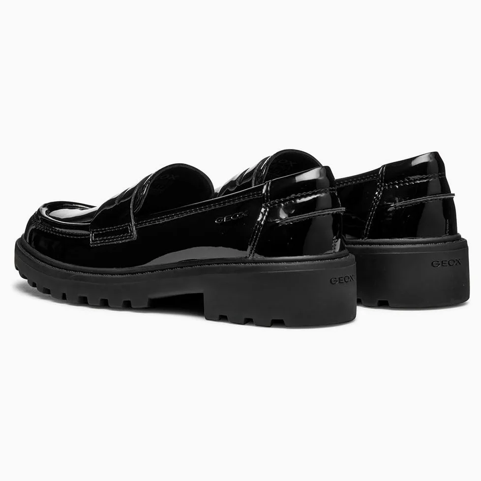 Geox J Casey Girl C Mocasín Niñas Black
