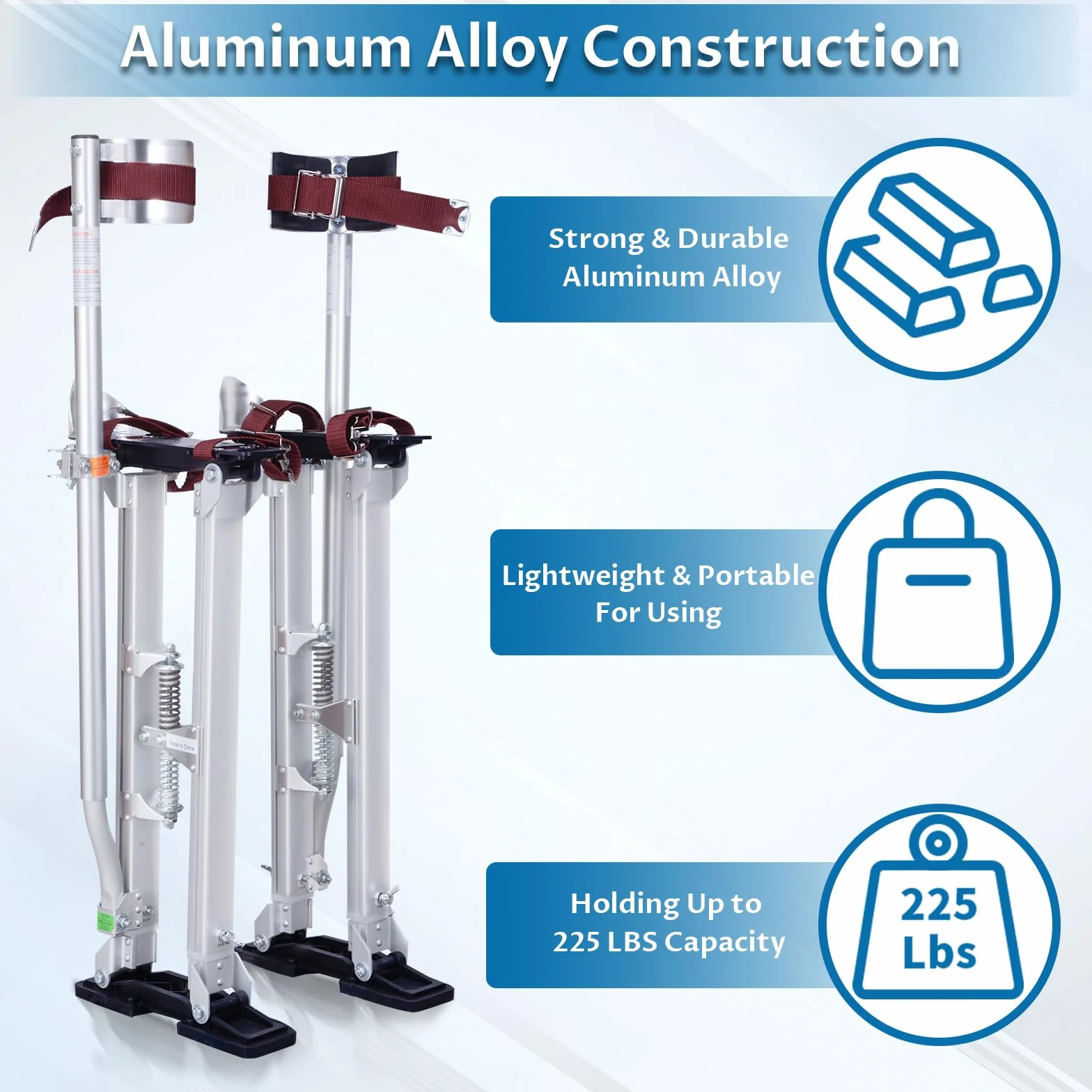 Zancos para paneles de yeso de aluminio ajustables 18-30 pulgadas