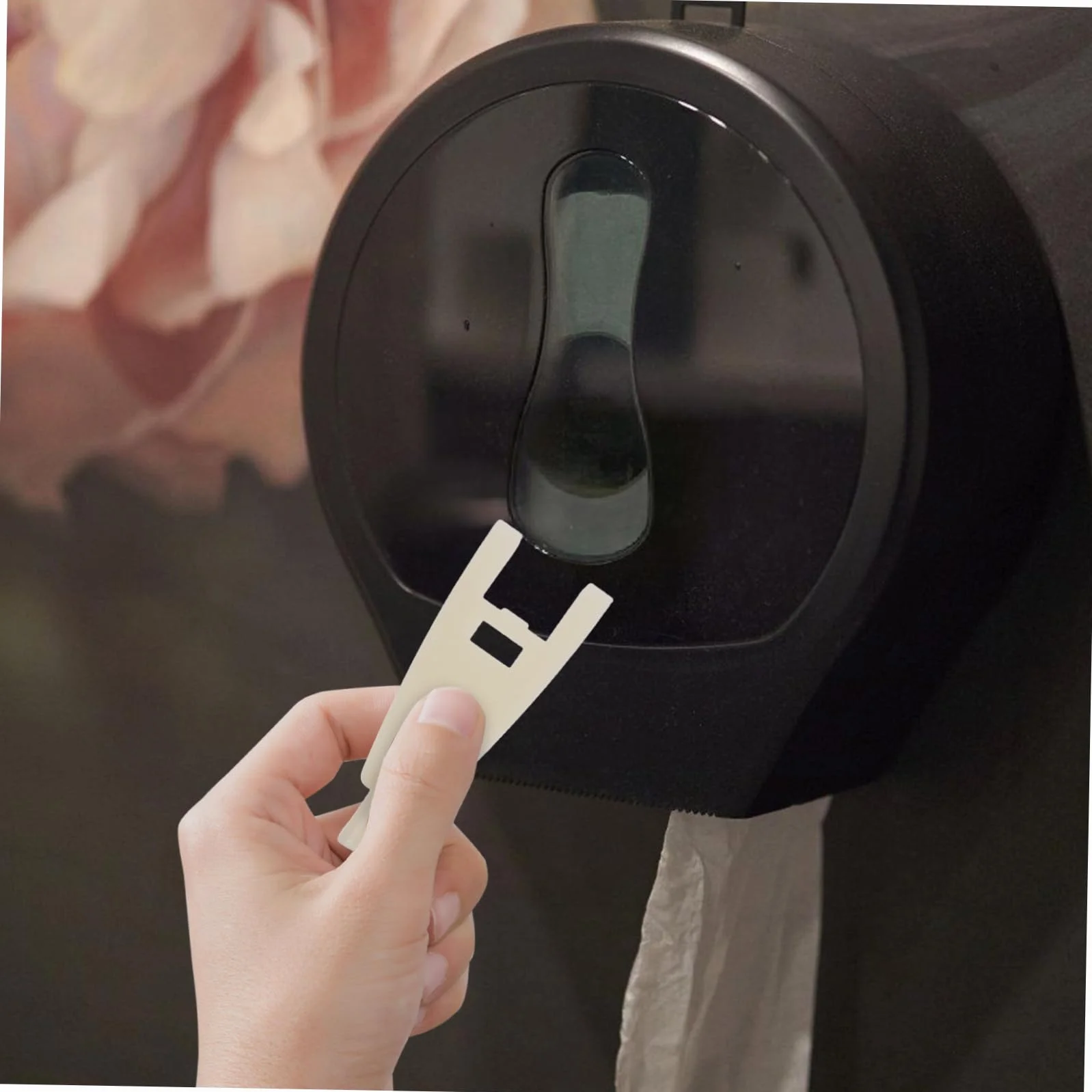 Llave Dispensadora De Papel Higiénico con Cerradura Compacta para Baño Oficina Y Hotel