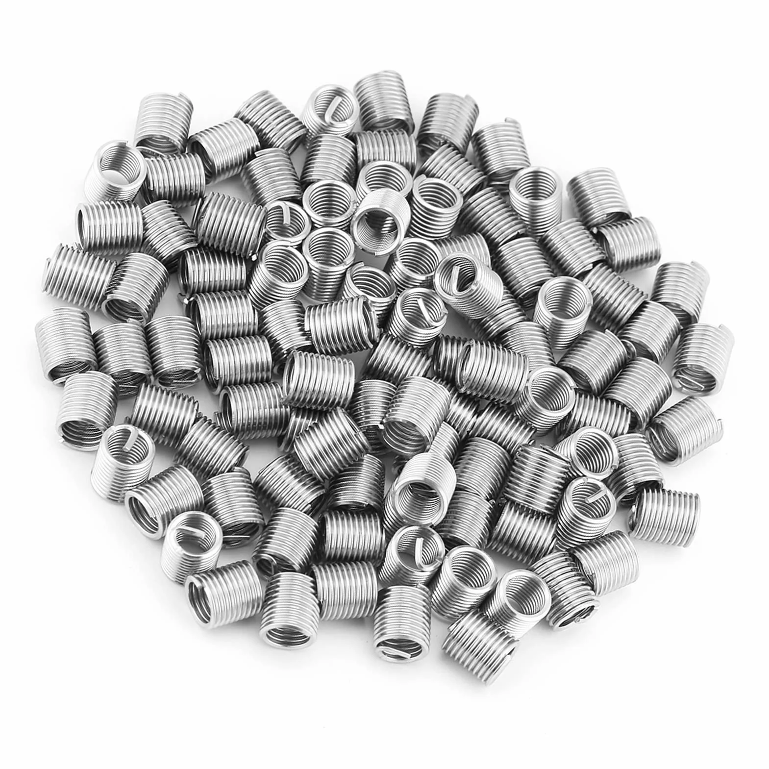 Helicoil M8 X 1,25 Acero Inoxidable 304 100 Piezas Inserto de Rosca Helicoidal 2D Longitud