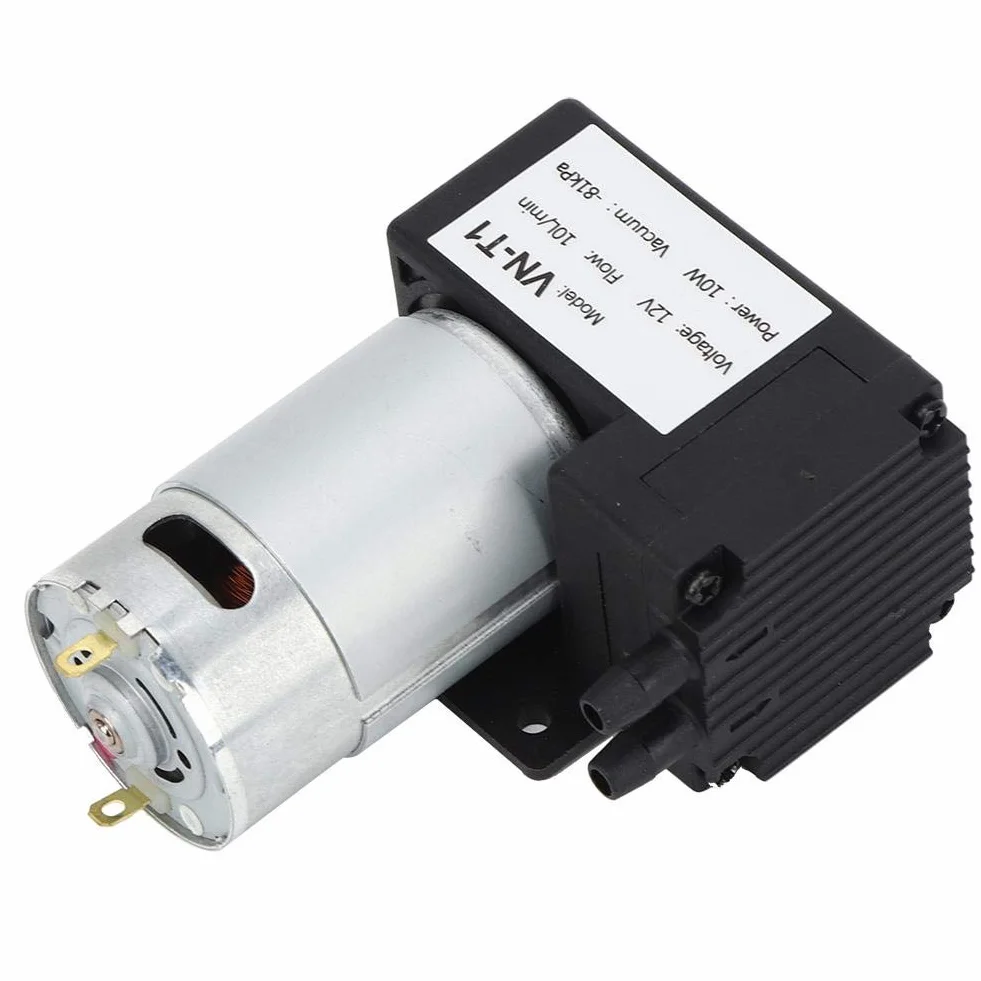Bomba de vacío DC 12V 10L/min VN-T1 Compresor de aire silencioso