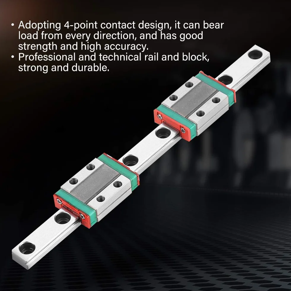 Carril guía lineal MGN9B 150 mm 9 mm con 2 piezas Bloque MGN9B