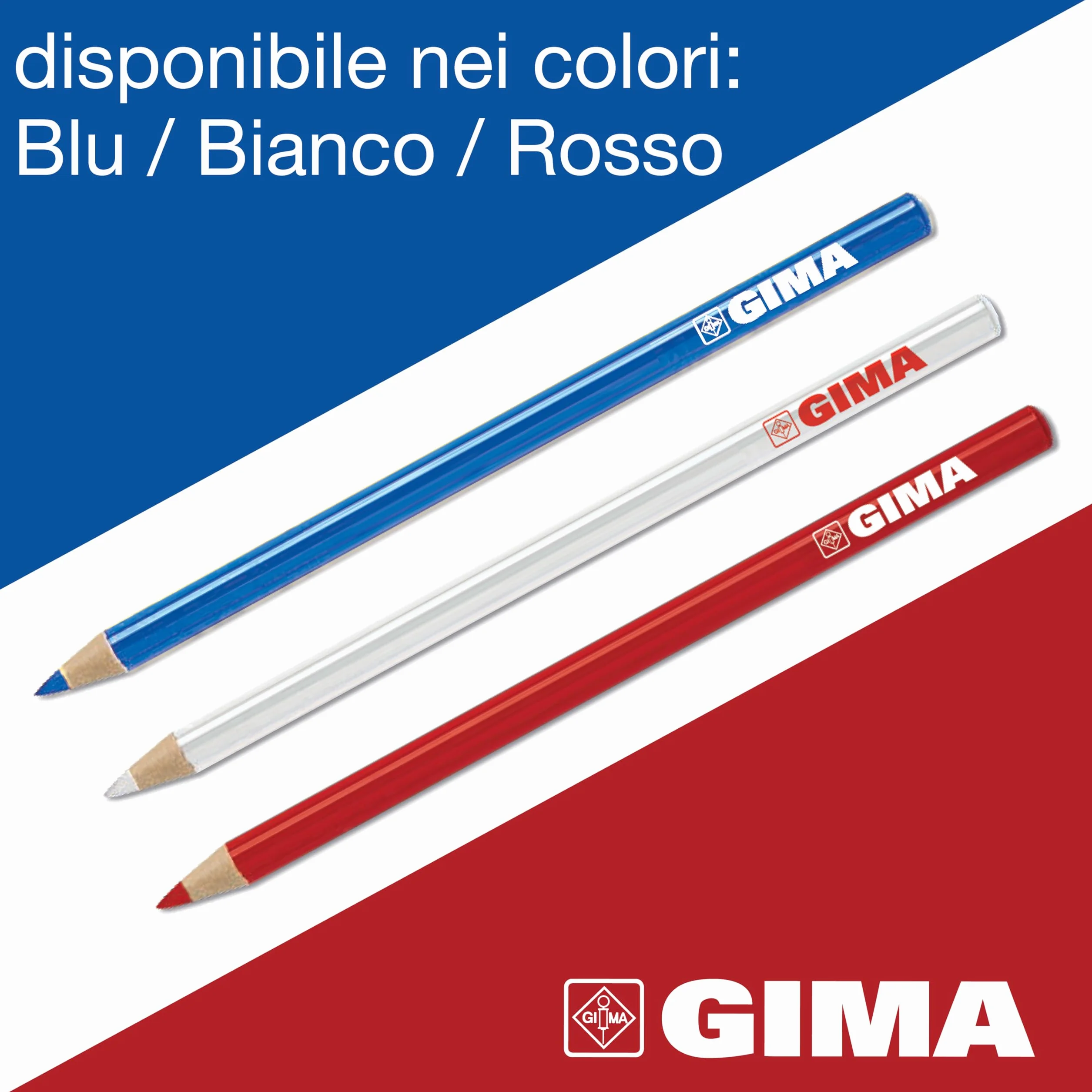 Gima Lápiz dermatológico 6 piezas blanco para marcar la piel
