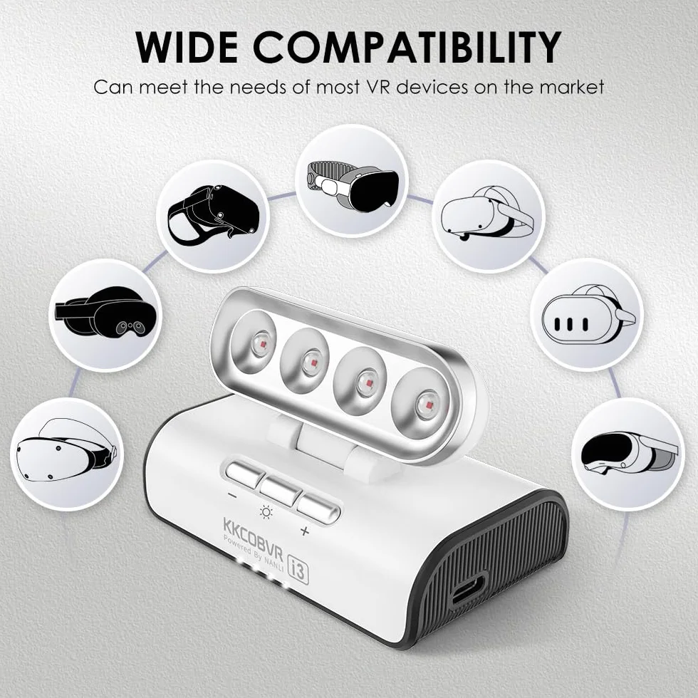 Iluminador IR Compatible con Vision Pro Meta Quest VR PSVR Sensores Rastrean Oscuridad