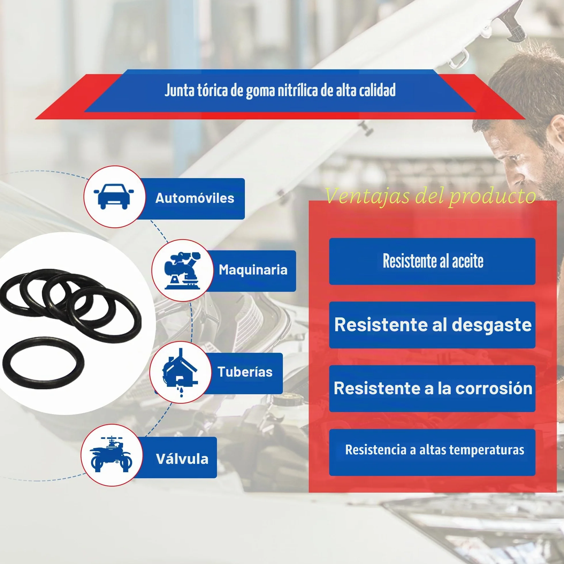 Junta Tóricas Set 419szt Gumowe Surtido 32 Rozmiary Uszczelki