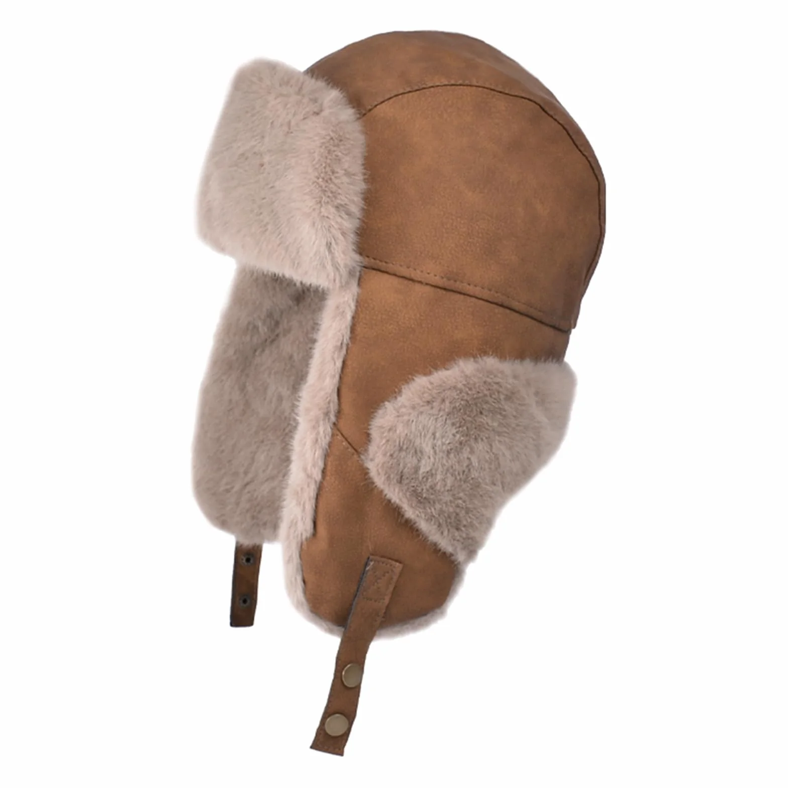 TAGVO Gorro Trapper de Invierno, Gorro Trooper Ruso Casual para Hombres y Mujeres, Ushanka con Orejeras, Forro de Felpa, A Prueba de Viento para Clima Frío