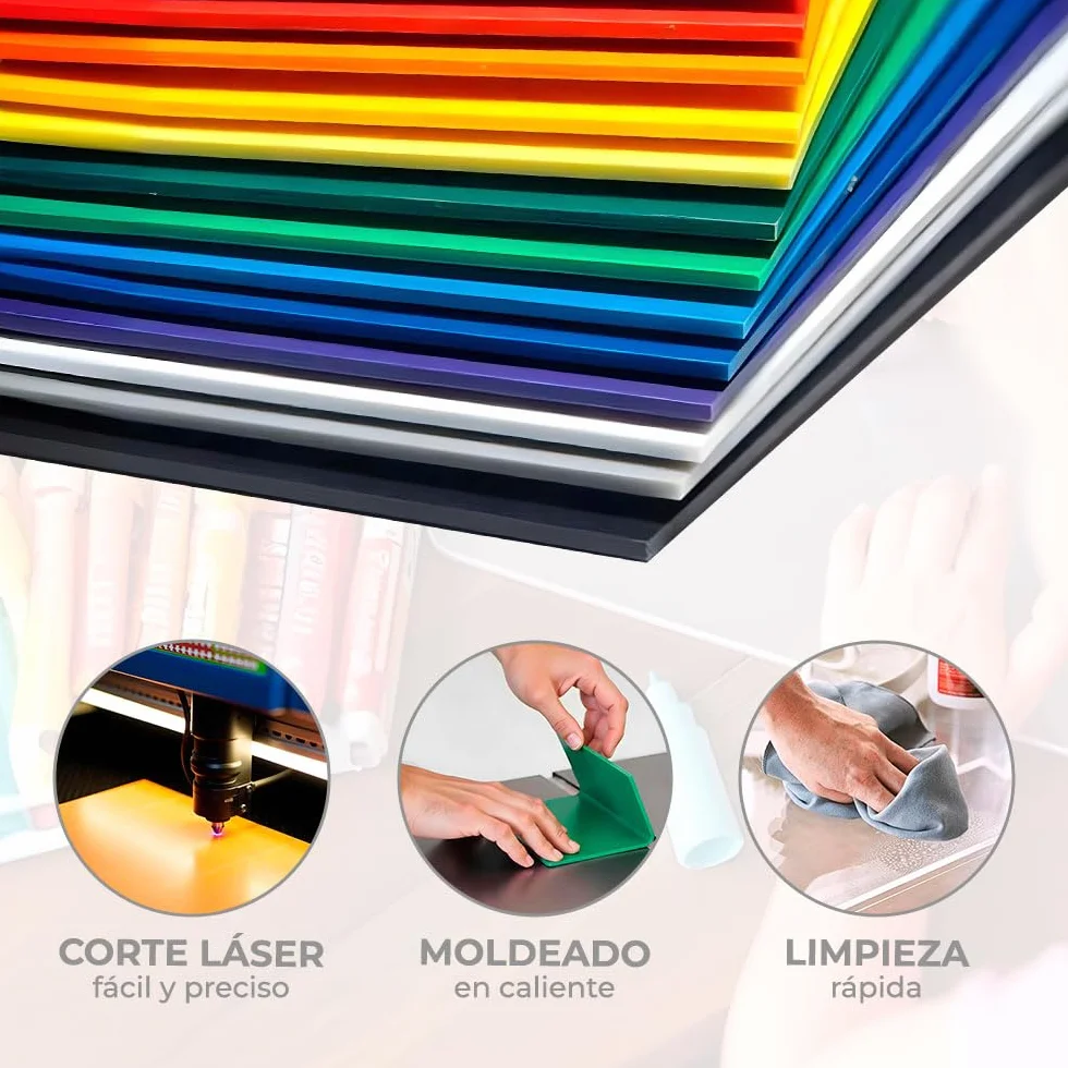 Plancha metacrilato opaco granate 60 x 50 cm 3 mm PMMA acrílico rígida manualidades rotulación decoración construcción