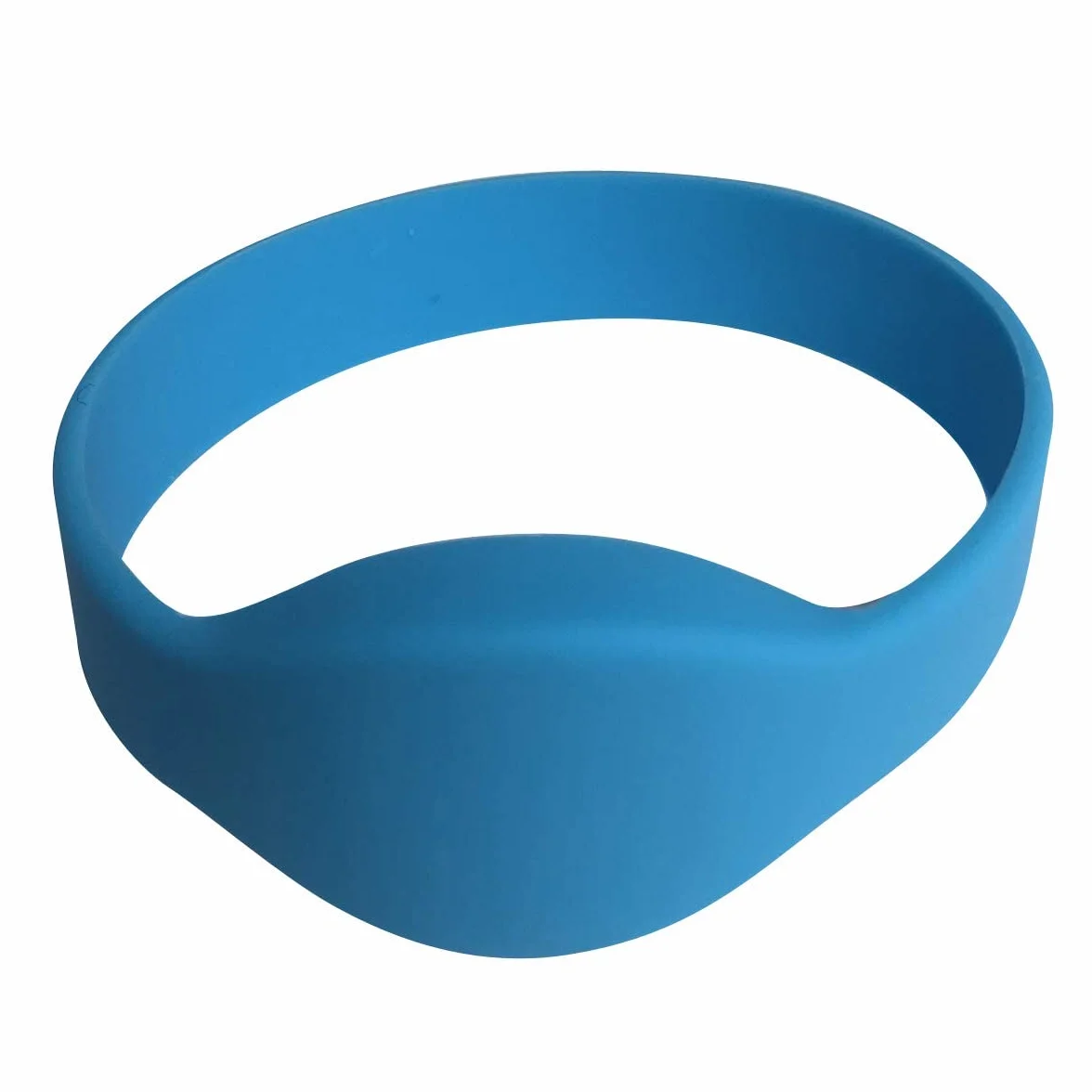 Pulsera clásica MIF 1K de silicona RFID 13,56 MHz para acceso, 10 unidades (azul)