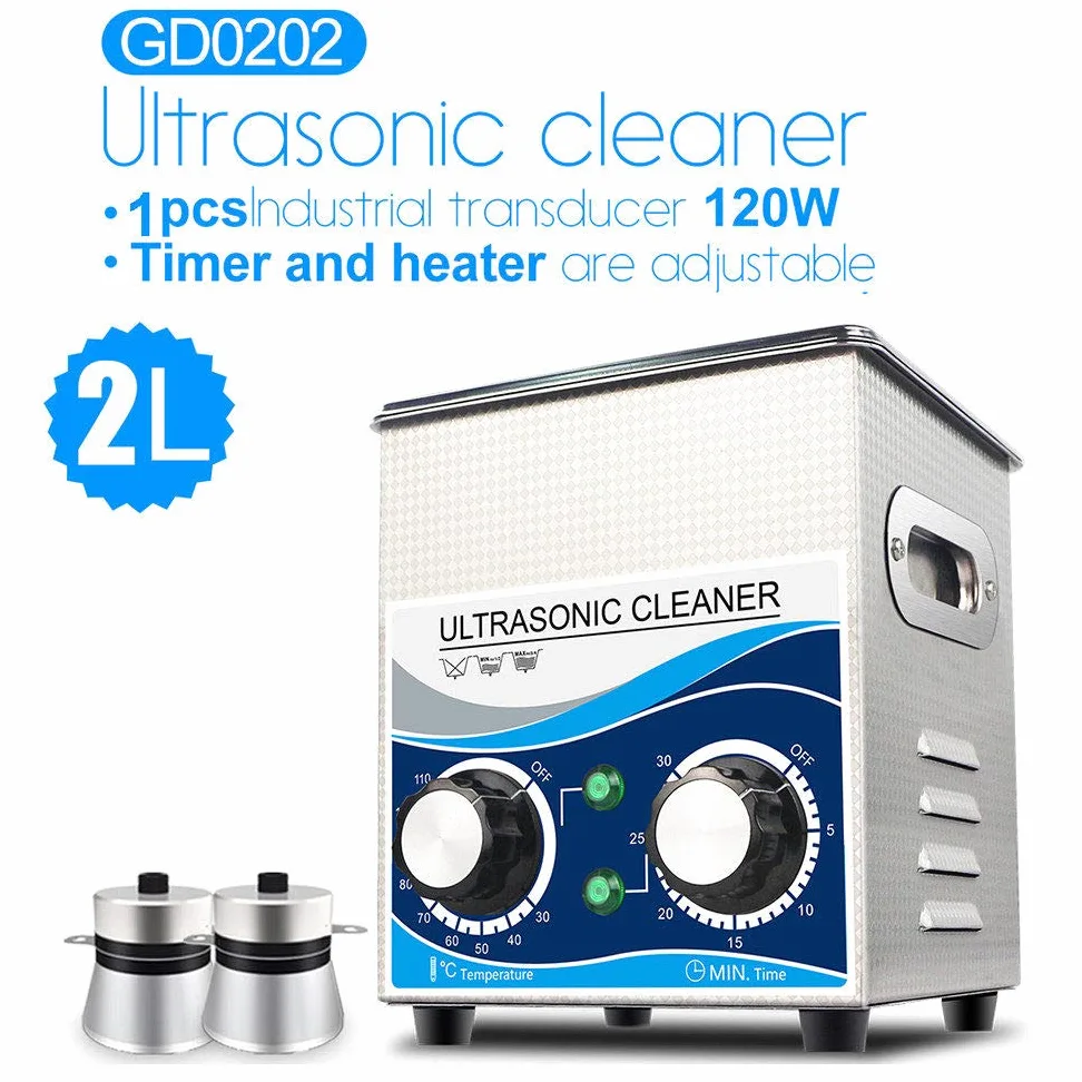 Limpiador ultrasónico Profesional de 2L/3,2L, Limpiador ultrasónico para baño, Limpiador de Joyas con Temporizador Digital, para Gafas/Joyas/Relojes/dentaduras postizas/Diamantes, etc., Uso comercia