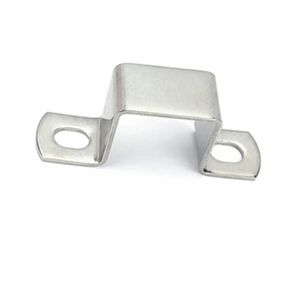 Tarjetas cuadradas de acero inoxidable 304 M50 x 50 mm para fijación de tubos
