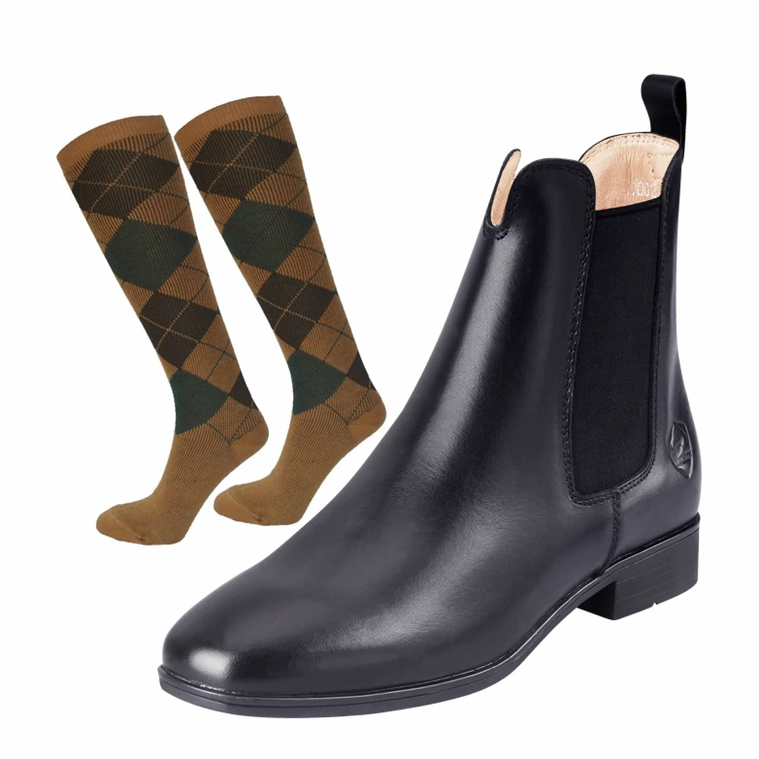 LEBEE Botas de Montar Botas Cortas de Piel de Vaca para Hombres y Mujeres Mismos Suministros ecuestres,Black-39