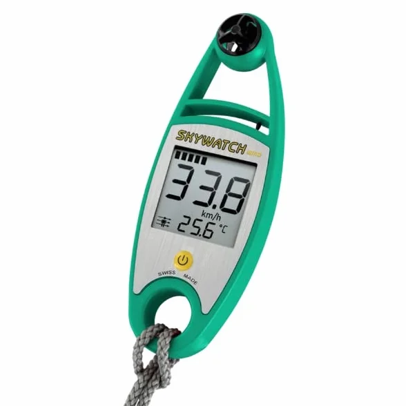 Skywatch Medidor de anemómetro portátil temperatura viento aire