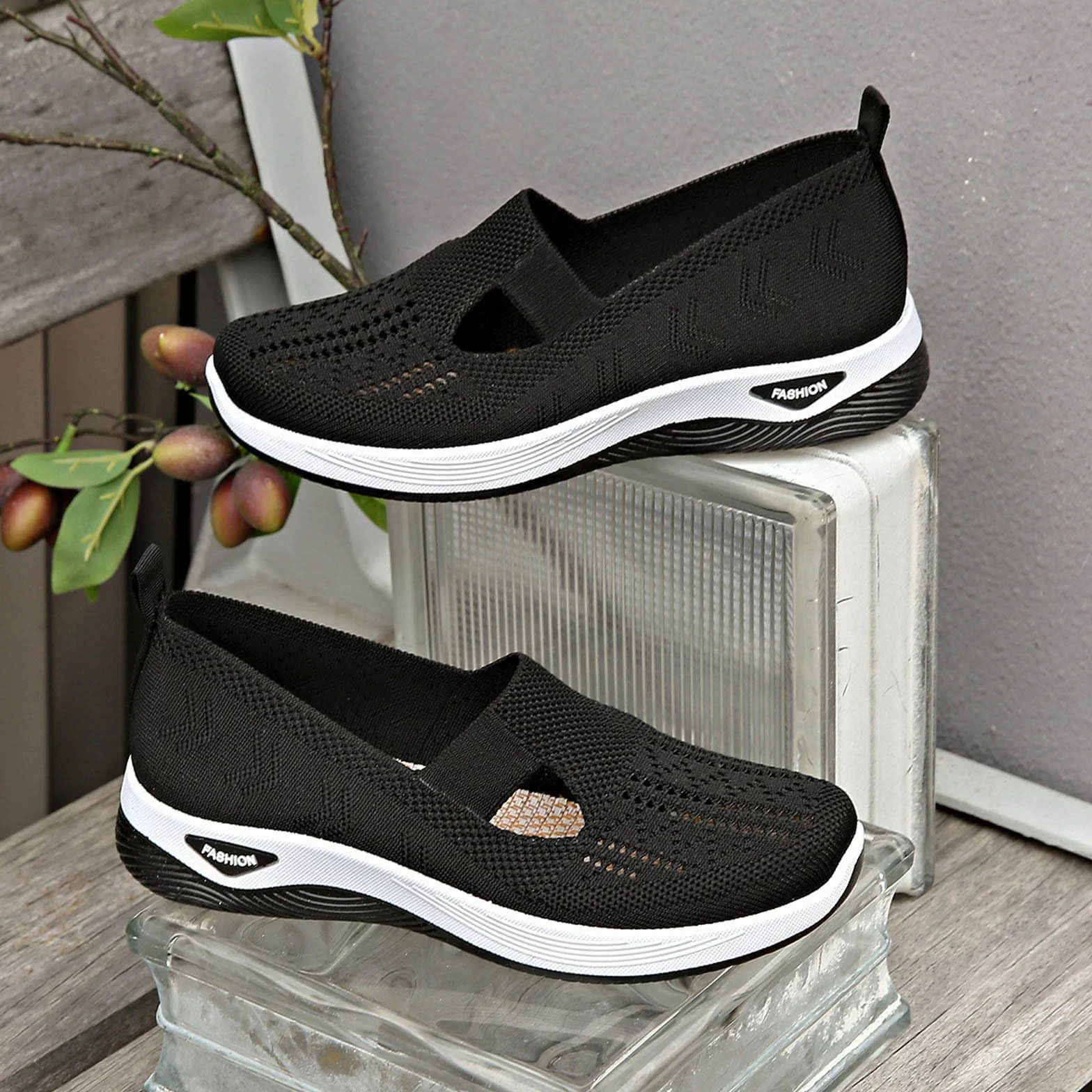 Zapatos Verano Mujer Ortopedicas Zapatillas sin Cordones Comodos Ligeros Sandalias Palas Transpirables Manos Antideslizantes Calzado Malla Deporte Senderismo 35-44