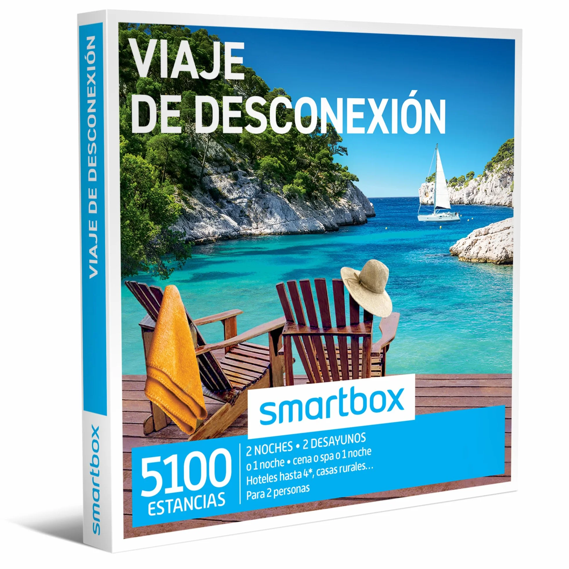 Smartbox Caja Regalo Viaje 1 Noche Desayuno Cena SPA 2 Personas