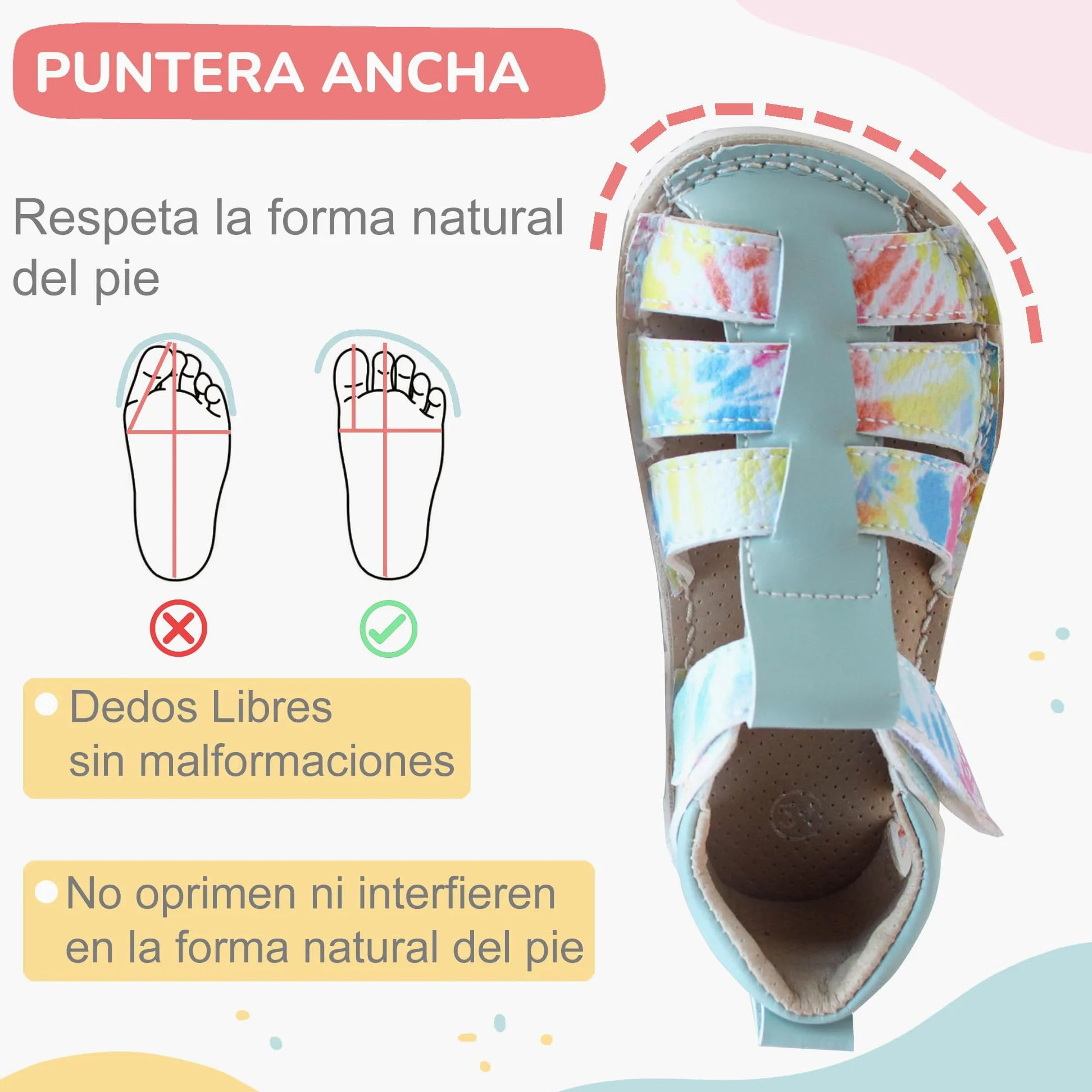 Bïmbaloo Sandalias Barefoot Niño Niña – Calzado Respetuoso Infantil Verano, Horma Ancha, Suela Vibram 4 mm Antideslizante, Zero Drop