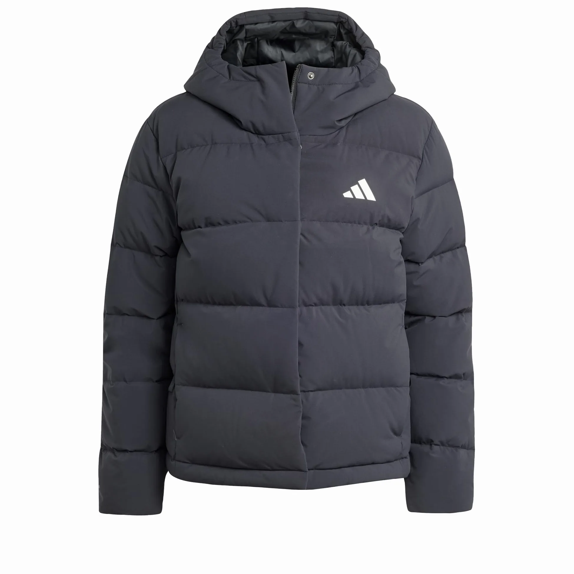 adidas Women's Chaqueta de plumón con Capucha Helionic Climawarm, Black, L