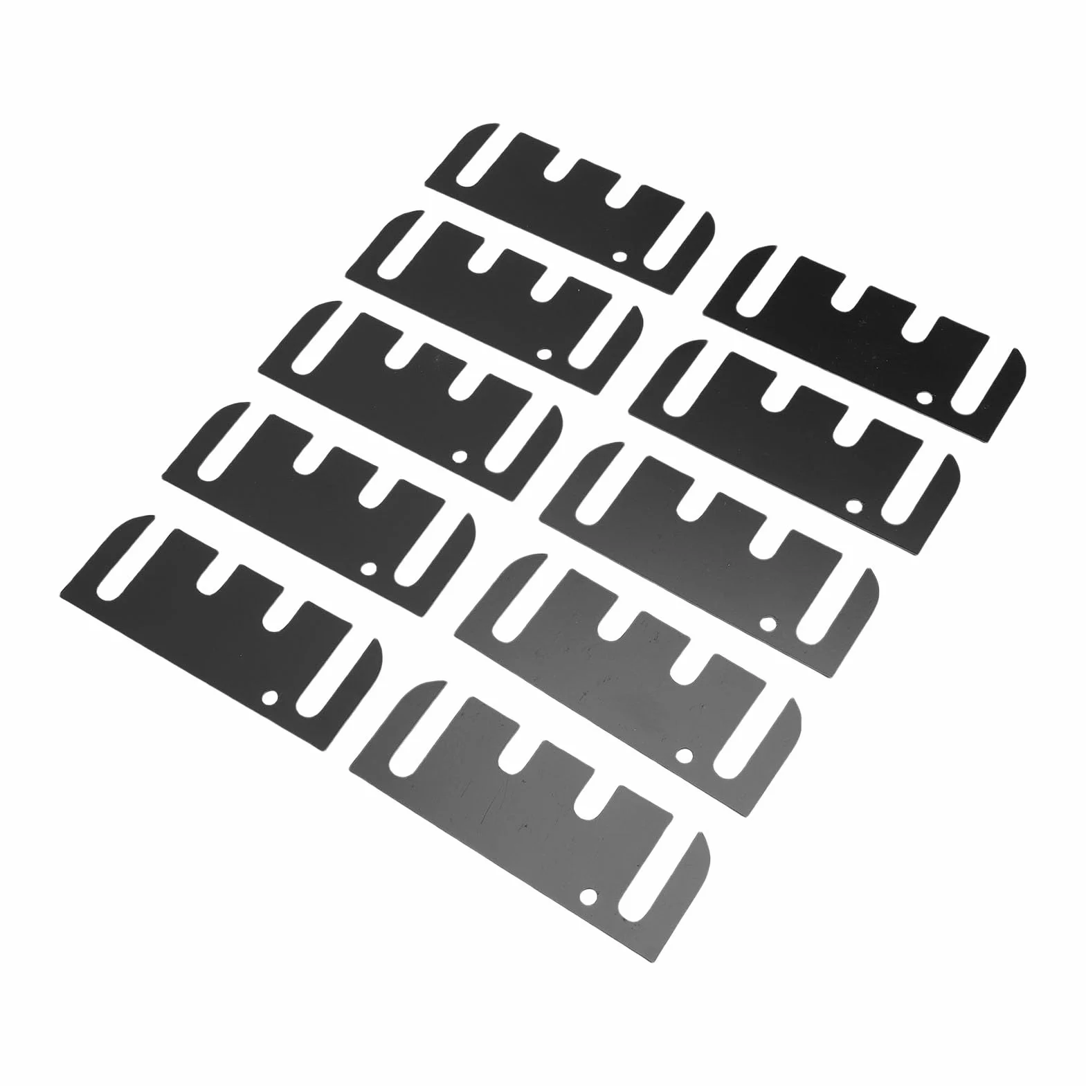 Cuñas para Bisagras de Puerta de Acero Inoxidable, Espaciadores Recubiertos, 10 Piezas