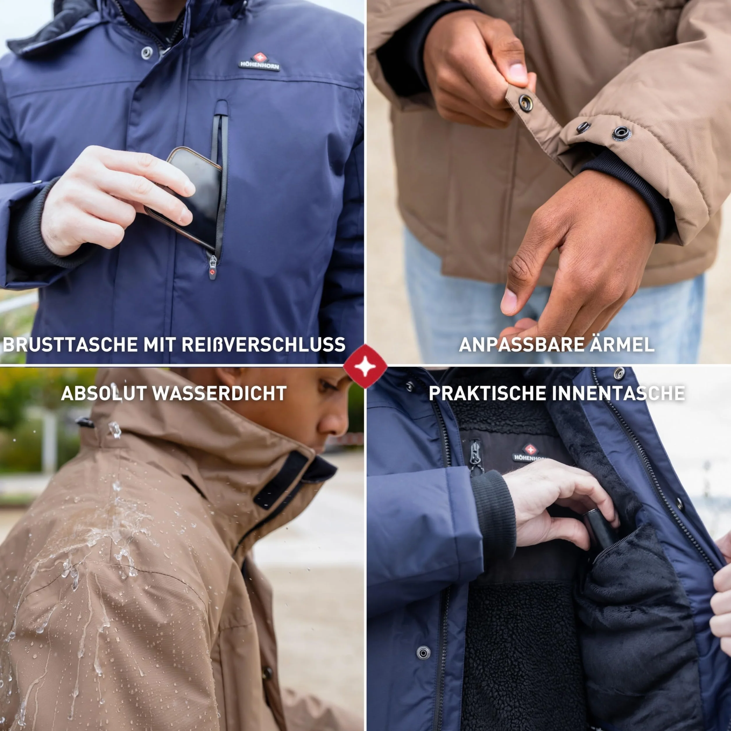 Höhenhorn Starsgard - Chaqueta de invierno para hombre, impermeable, transpirable