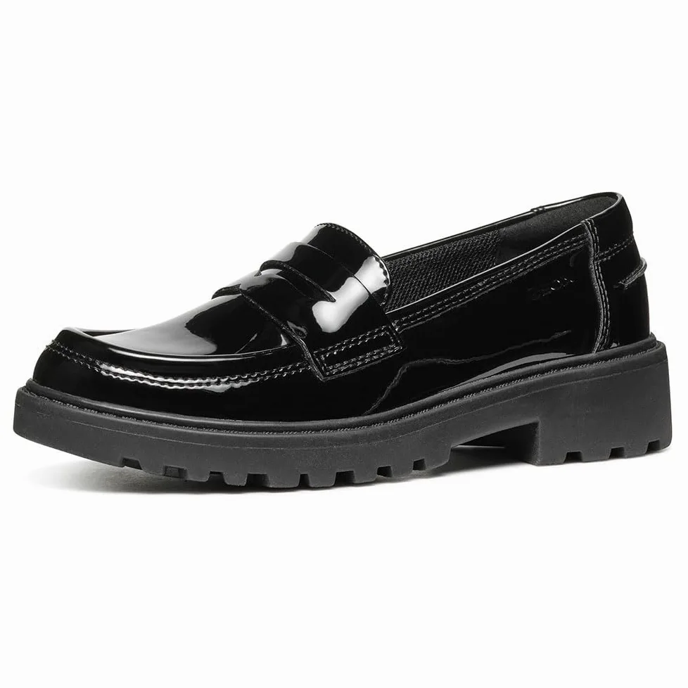 Geox J Casey Girl C Mocasín Niñas Black