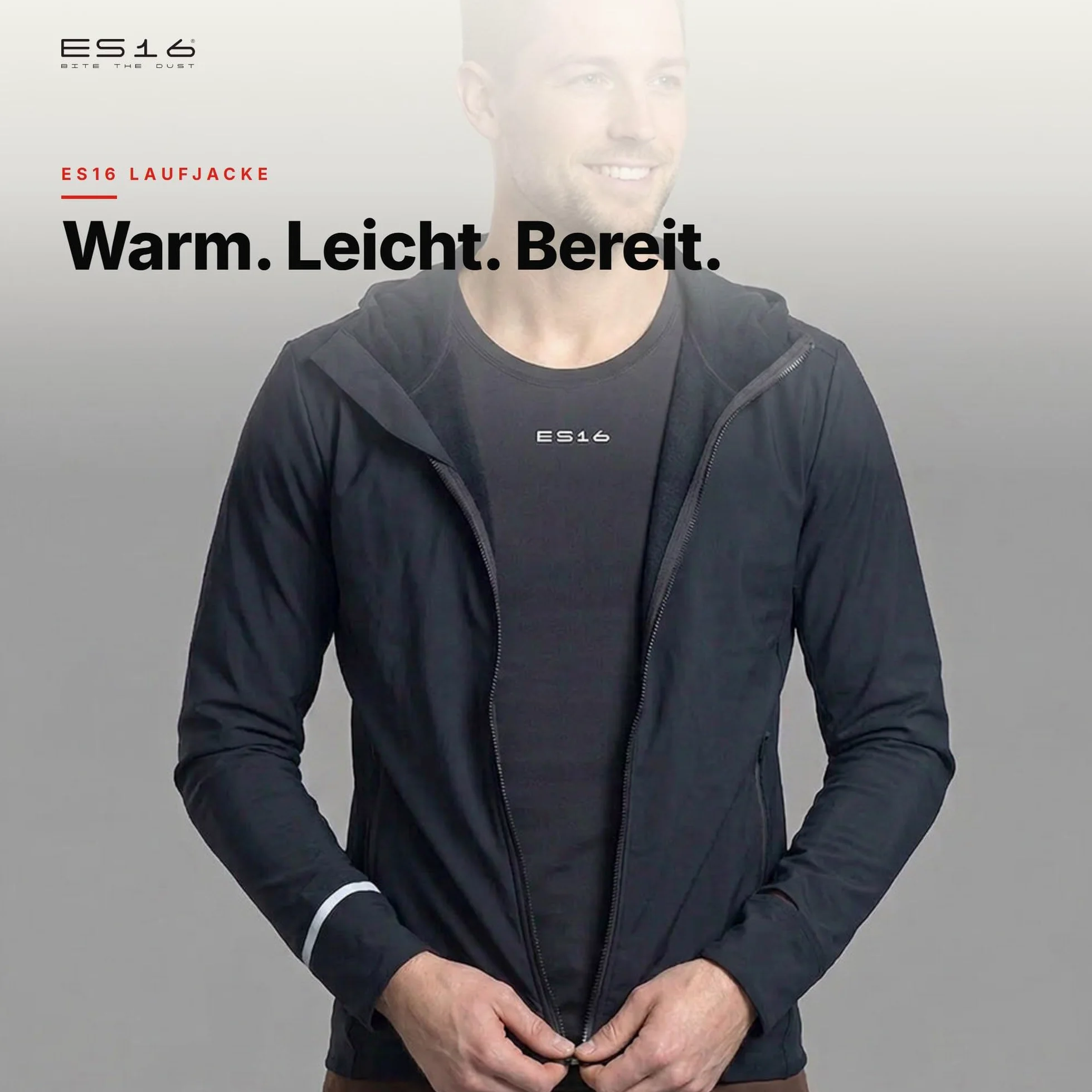 Løbejakke Soft Element Chaqueta Running Hombre | Cortavientos Ligera Transpirable para Correr y Ciclismo – Capa Intermedia con Cremallera Completa