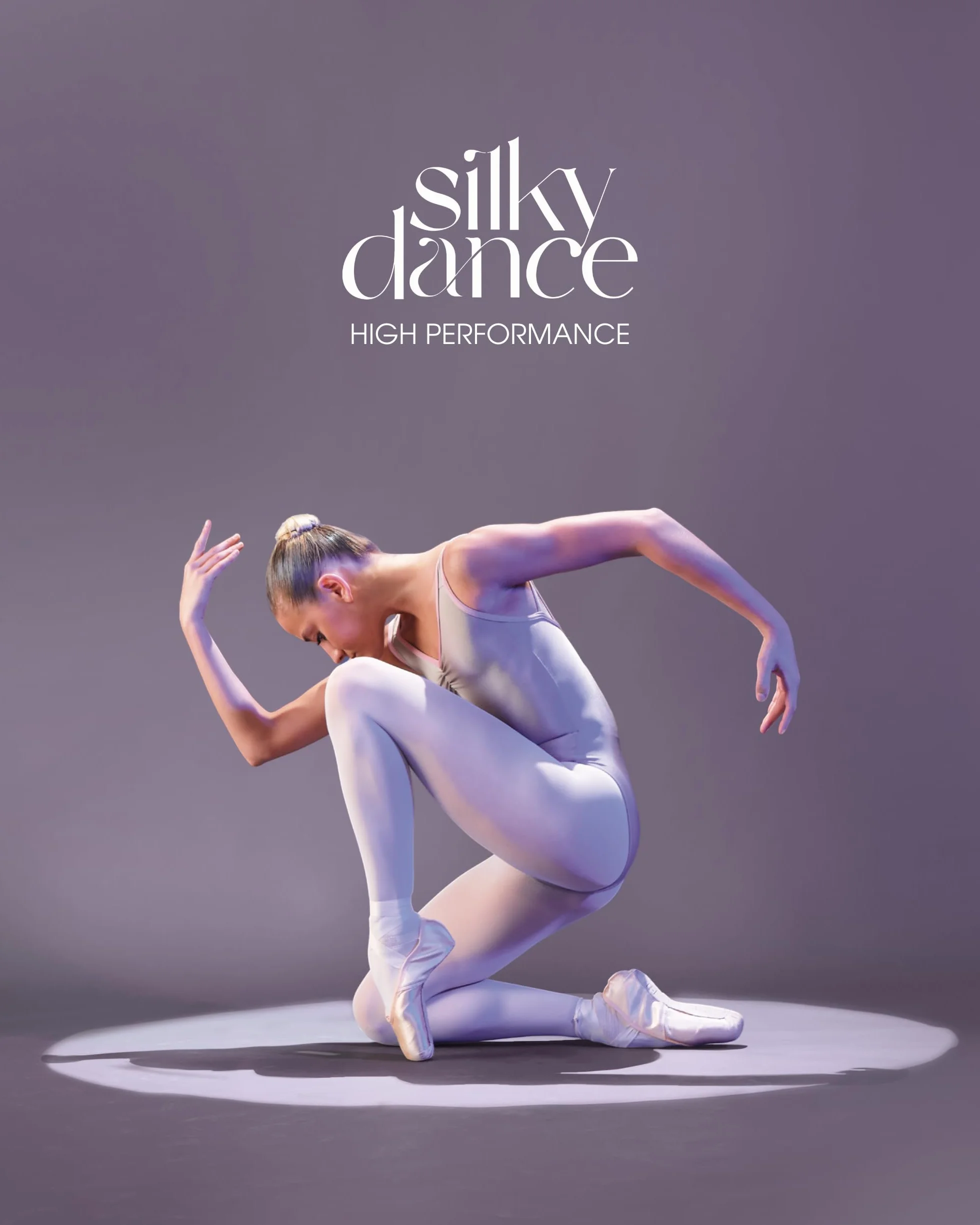 Mallas de ballet convertibles 70 denier alto rendimiento rosa marrón