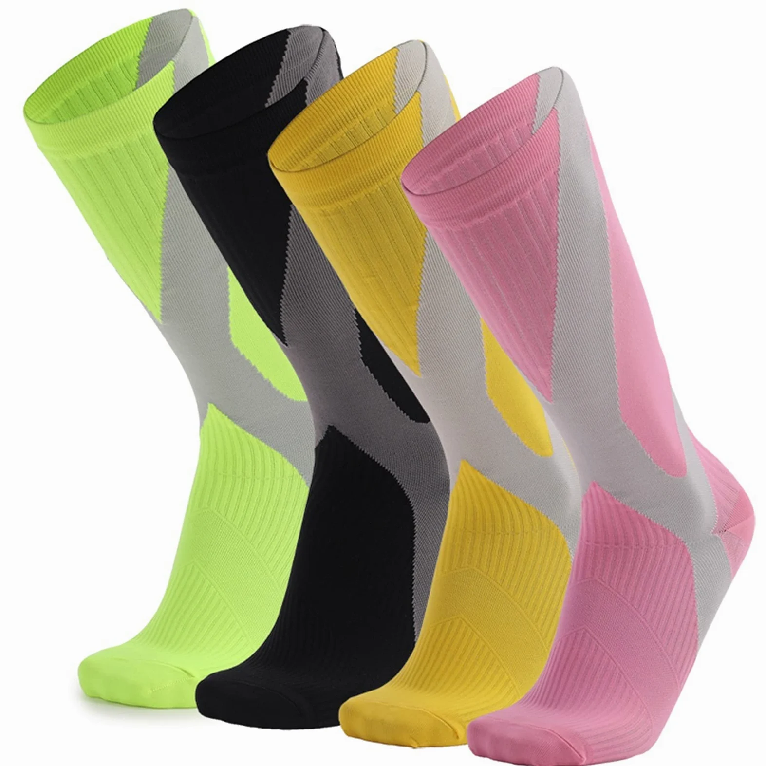 Sport Compresión Calcetines for Hombres Mujeres Atlético Fitness Ciclismo al Aire Libre Secado rápido Calcetines Transpirables Running Socks