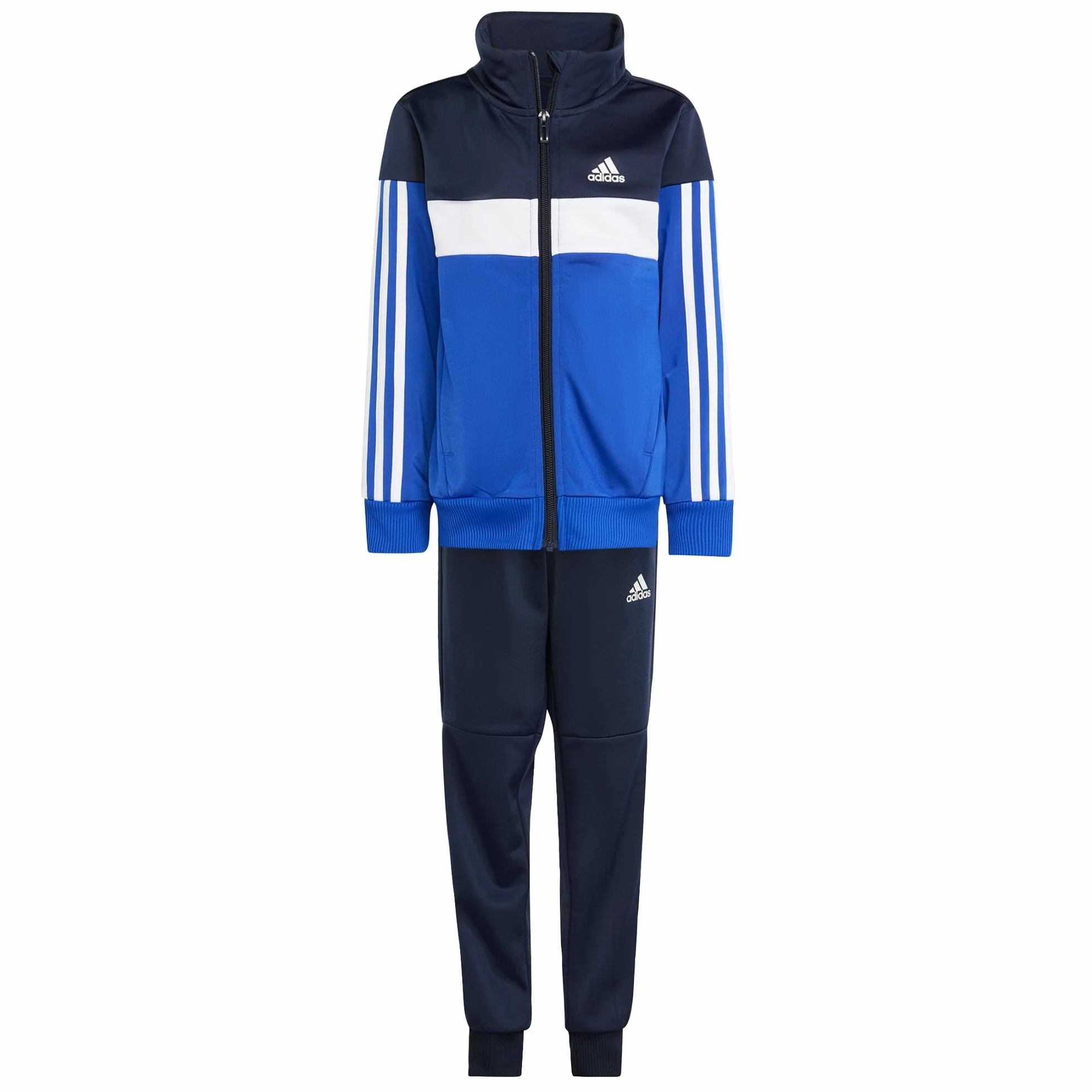 adidas Tiberio 3-Stripes Colorblock Shiny Track Suit Kids