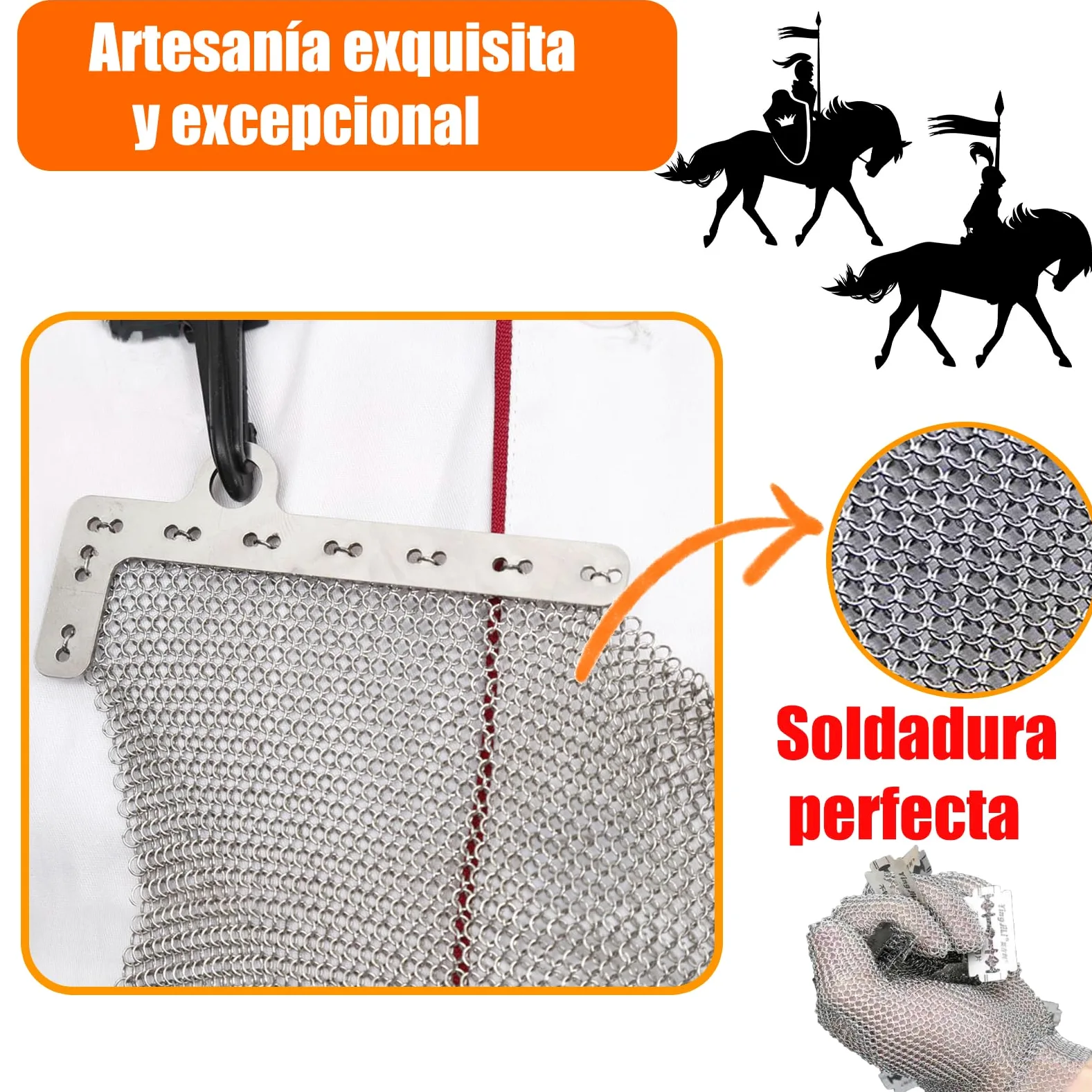 Delantal de malla resistente a los cortes,babero de trabajo de seguridad y delantal resistente a puñaladas,Inoxidable 316,Correas De Hombro Ajustables,Puñaladas Para Carniceros