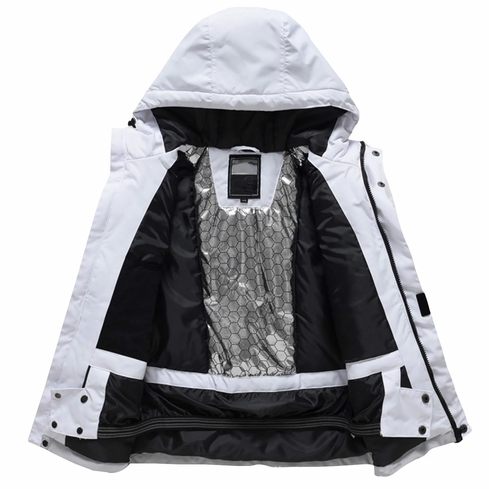 Traje de esquí infantil de 2 piezas, resistente al viento, impermeable, chaqueta de esquí con capucha + pantalones de esquí, transpirable, cálido, traje de nieve acolchado para niños y niñas