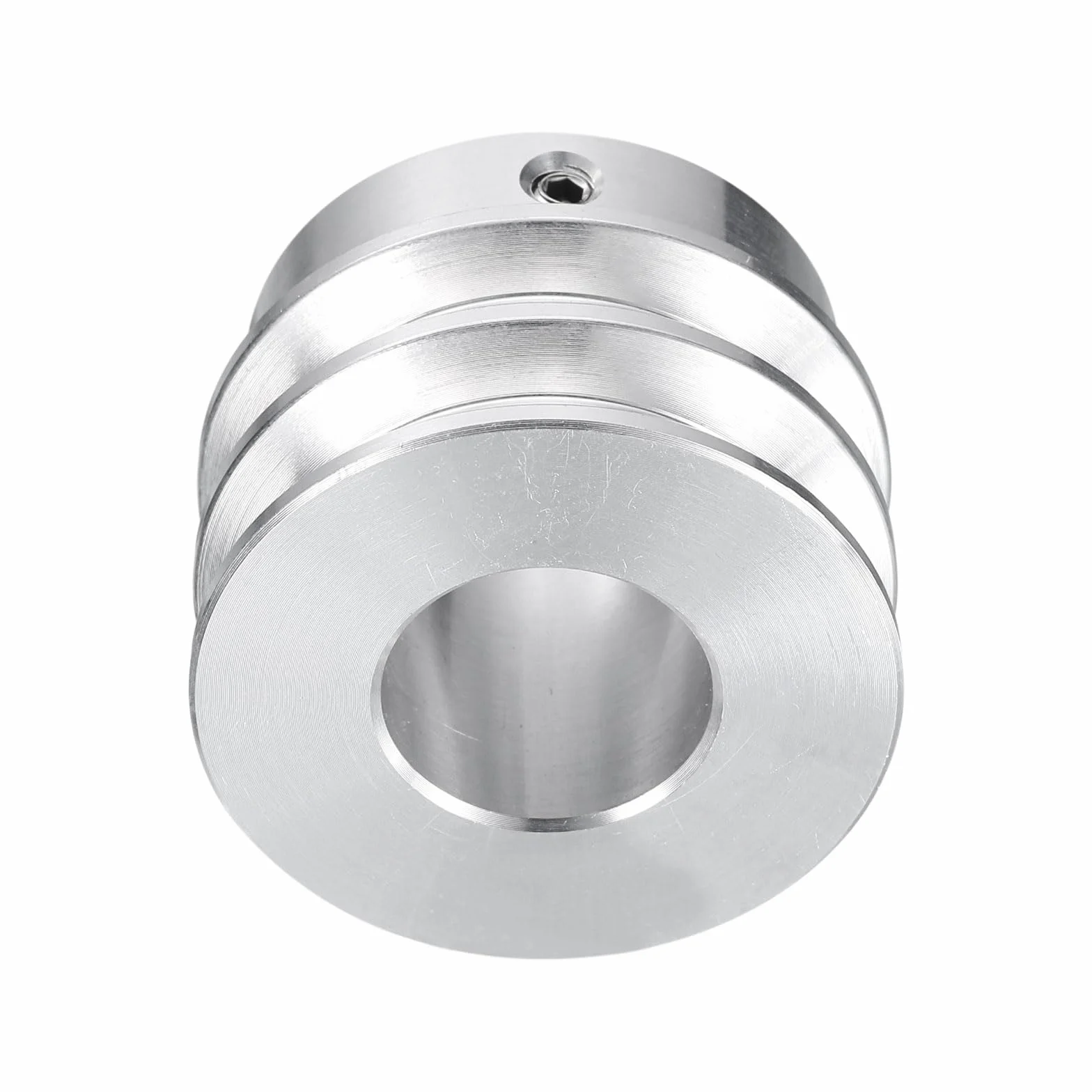 QUARKZMAN Polea en V de 19 mm Diámetro Exterior 40 mm Doble Ranura Aleación de Aluminio para Eje Motor 6 mm (1/4")