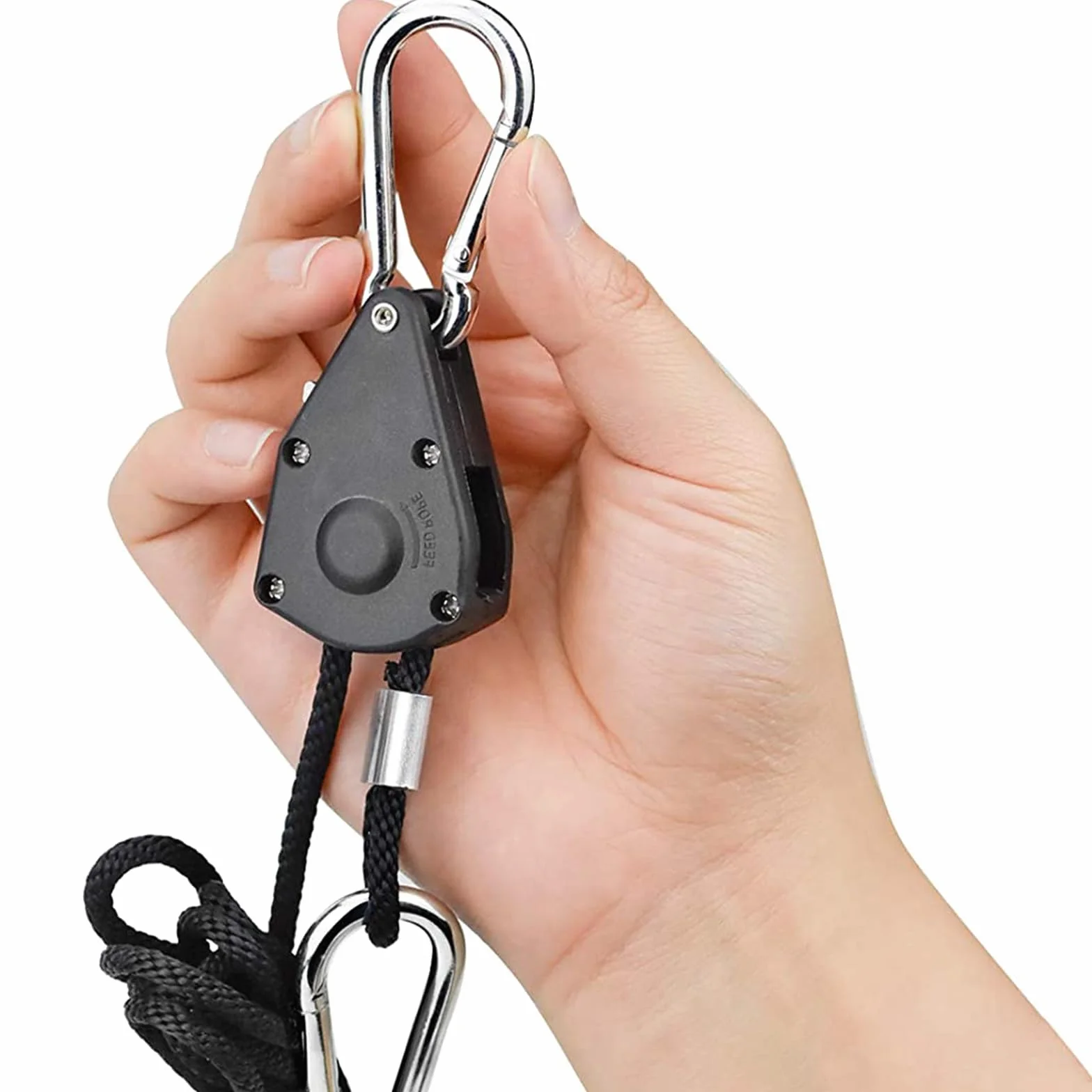Trinquete de Cuerda Ajustable 1/8, Gancho para Carraca, Colgador Grow Light