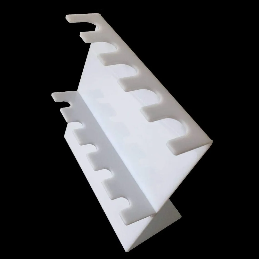 MUHWA Soporte para Pipetas de Laboratorio, 5 Plazas, Acrílico Blanco