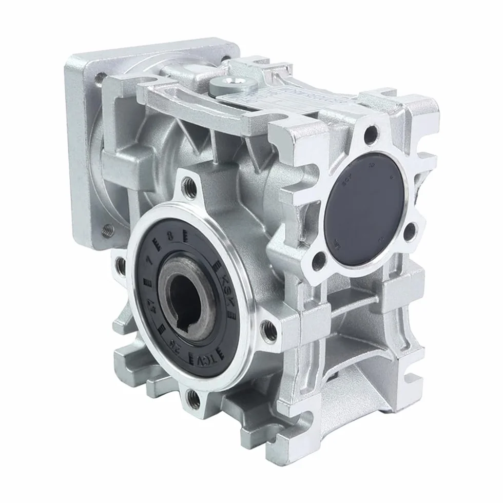 Reductor de velocidad de engranaje helicoidal NMRV30 50:1 STEPPERONLINE 11 mm eje entrada