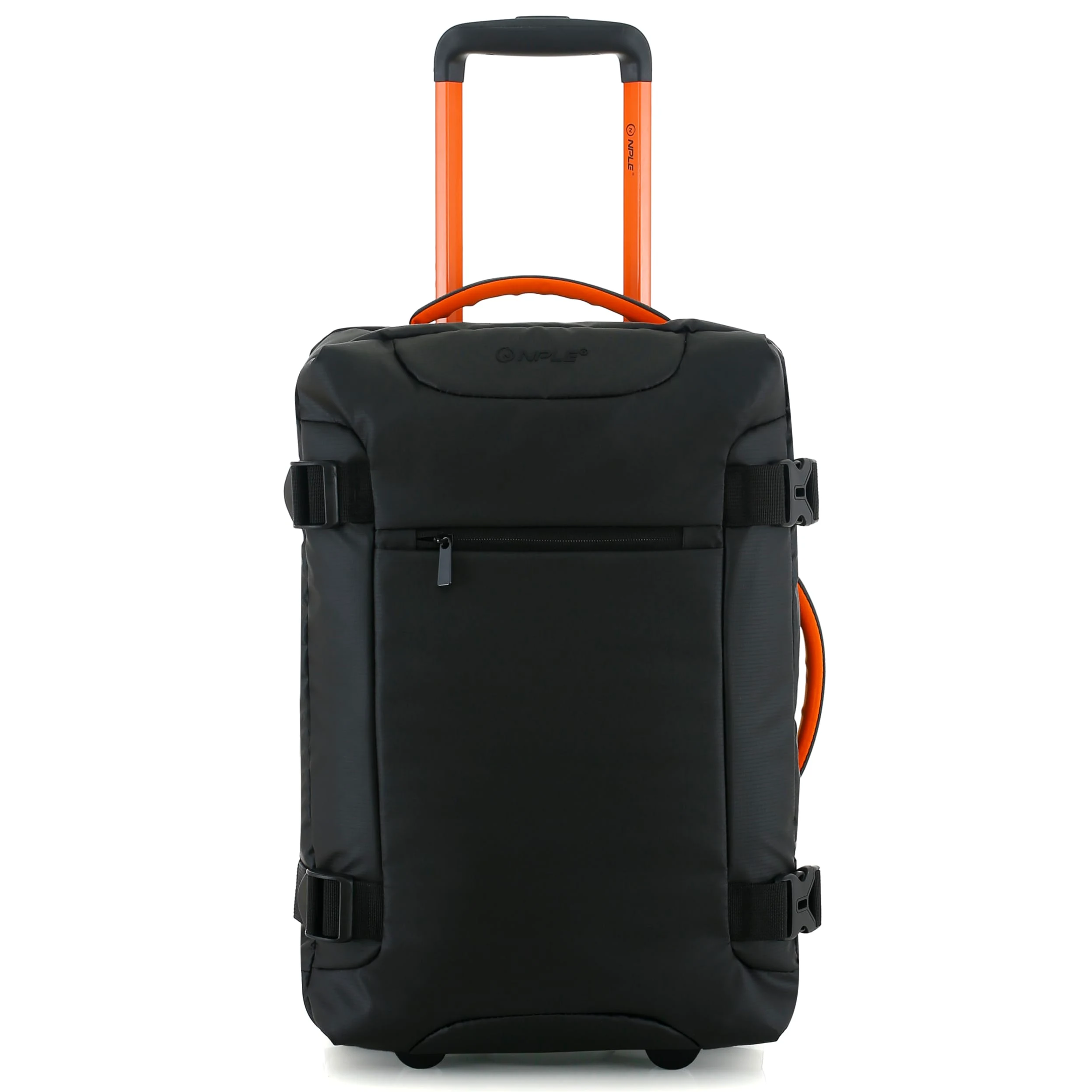 Mochila trolley híbrida de viaje, equipaje de mano, convertible mochila/maleta, negro, poliéster, 55 x 35 x 20 cm, con ruedas deslizantes y cierre TSA, Equipaje de mano 55 x 35 x 20 cm, Black