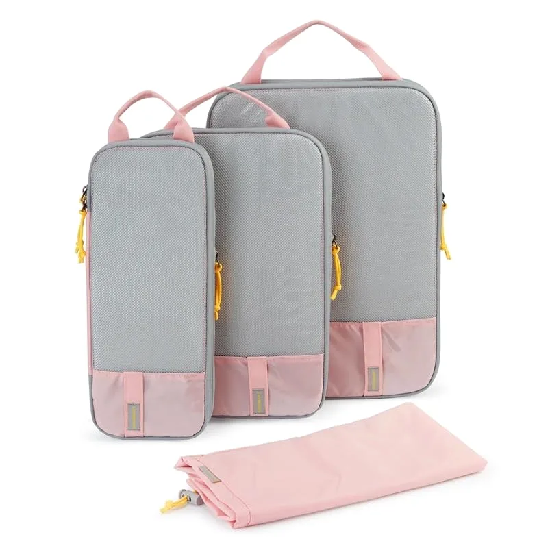 Cubos de Embalaje de compresión para Viajes Cubos de Embalaje de compresión expandibles Bolsas de Almacenamiento de Viaje livianas para Equipaje para organizar Ropa y Accesorios Artículos