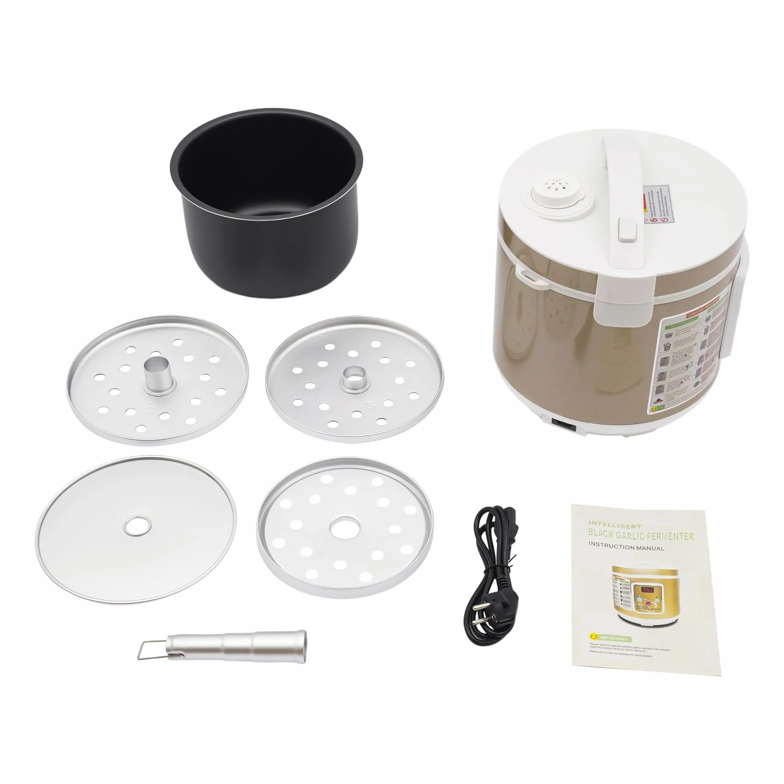 Máquina automática fermentación ajo negro 5L control tiempo temperatura 360° calentamiento yogur