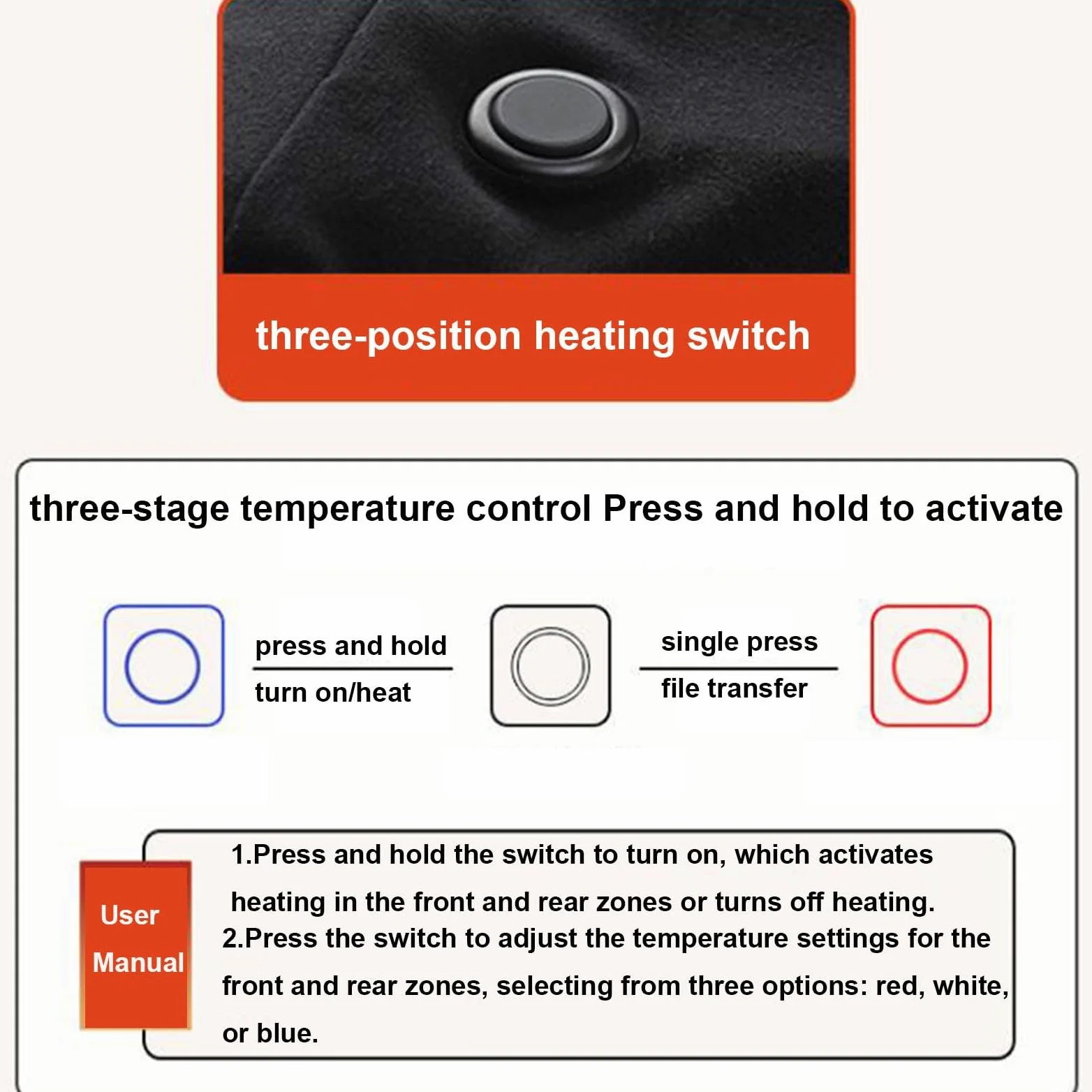 Conjunto de Ropa Interior Térmica Calefactables, Conjunto de Ropa Interior Térmica Elástica, 42 Zonas de Calentamiento, 3 Controles de Temperatura, para Esquí, Motos, Caza