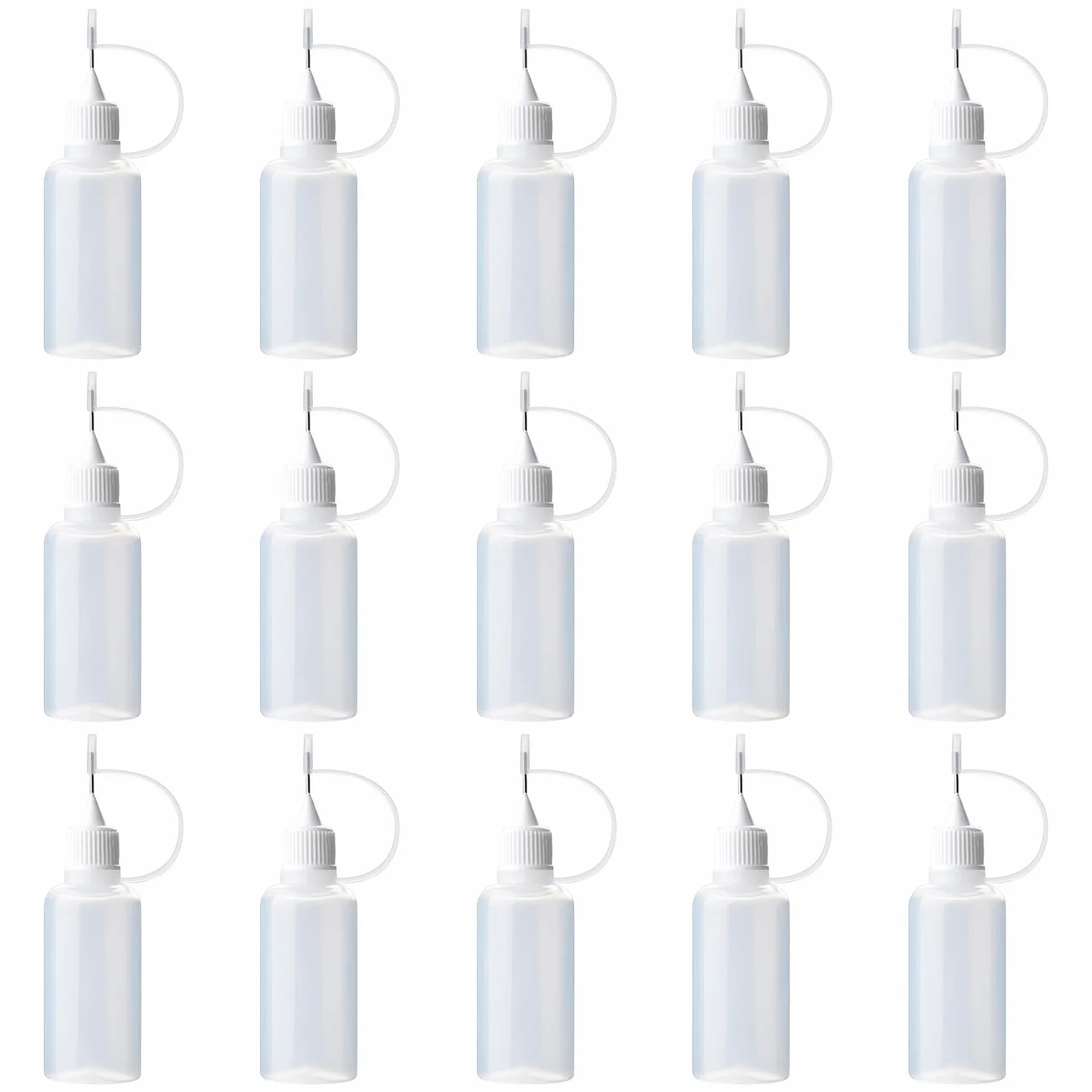 Aplicador de Pegamento 10ml, Botella de Plástico con Punta de Aguja, Precisión para Manualidades