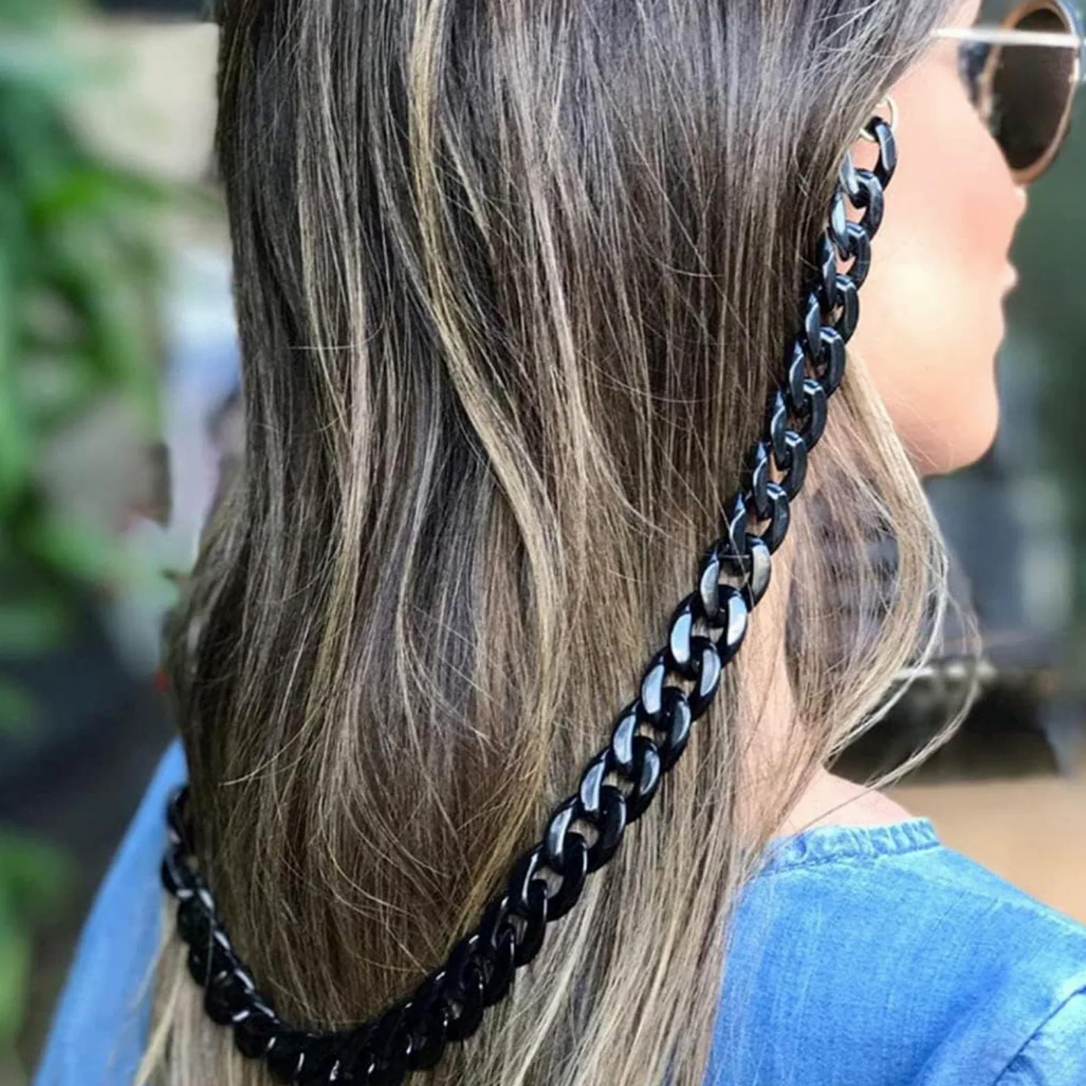 3 Piezas de Cadena de sujeción de acrílico para Gafas, Soporte Multifuncional para Gafas Deportivas Femeninas