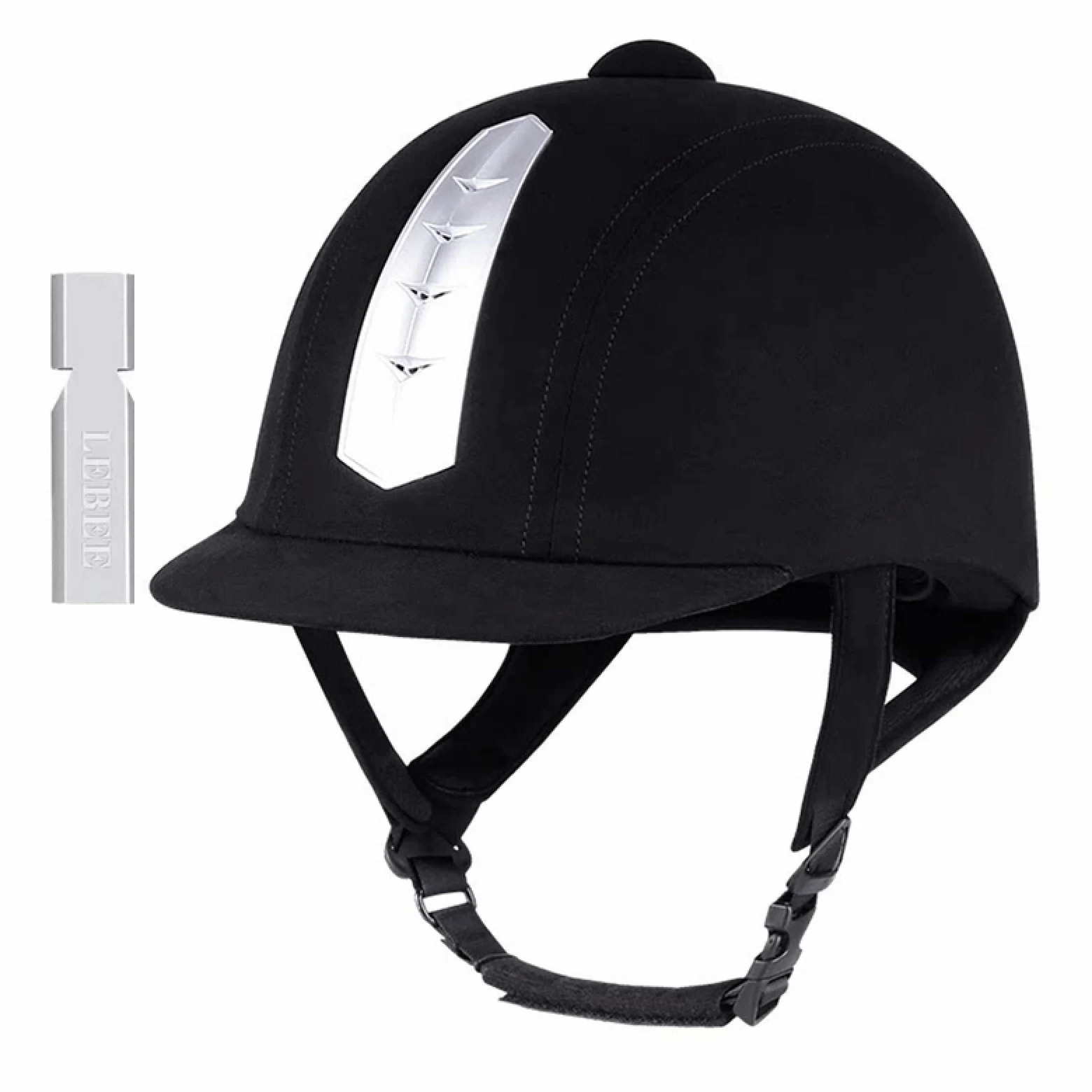 LEBEE Casco de equitacion Casco Ecuestre Mujeres Hombres Casco para Montar a Caballo Sombrero Fácil de Usar Equipo Ecuestre Sombreros Protectores,Black-59cm