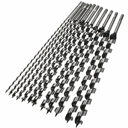 EsportsMJJ 460mm 6-28mm Vástago Hexagonal Brad Point Broca Espiral Herramienta de Perforación de Madera