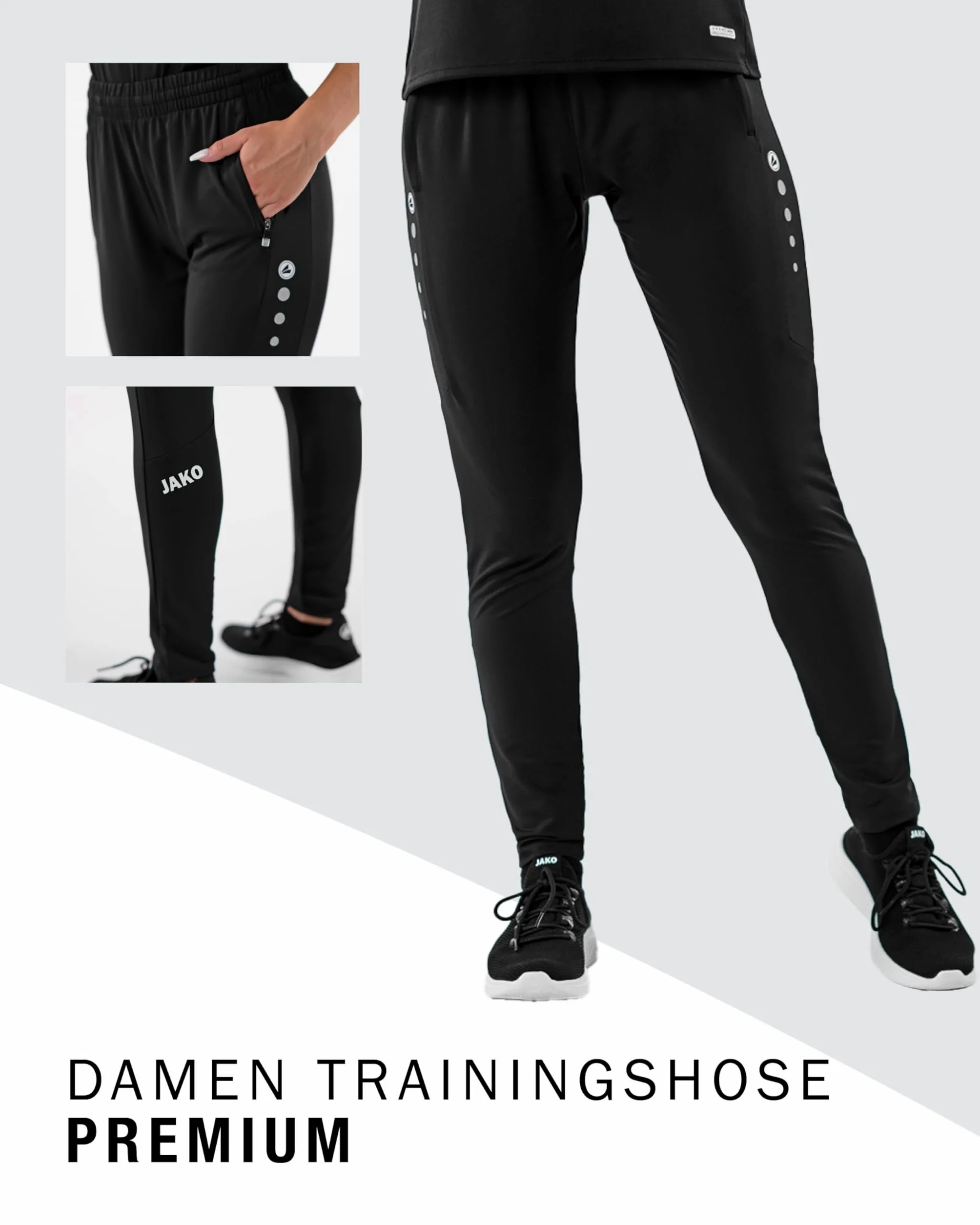 JAKO Trainingshose Premium Damen - Pantalones de Entrenamiento Mujer