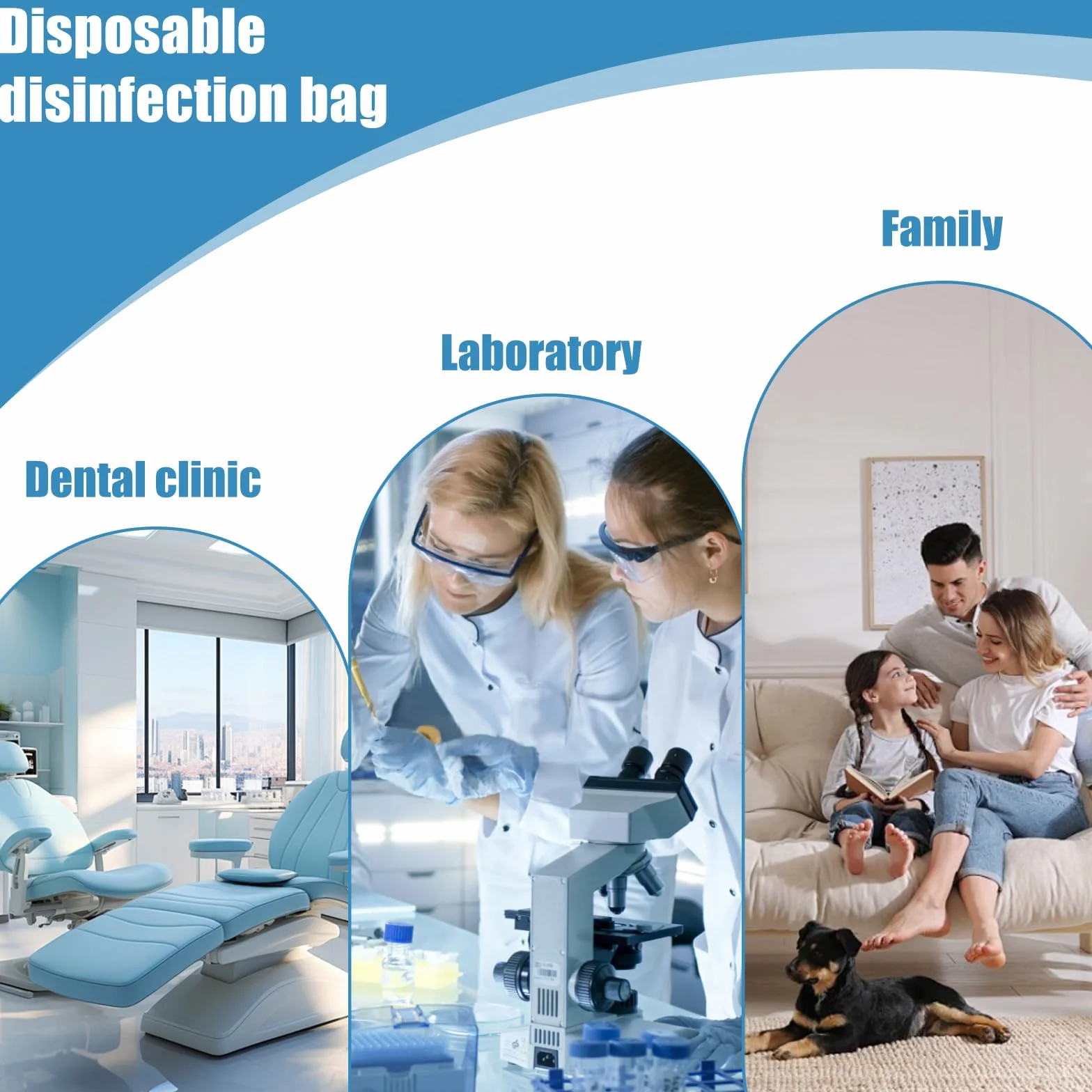 Bolsas de Esterilización Autoadhesivas 90mm x 260mm, 200 Unidades